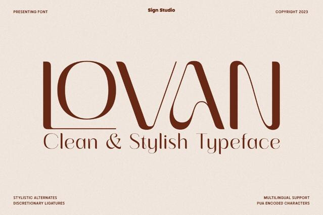 Lovan — Elegant Display Serif Font
