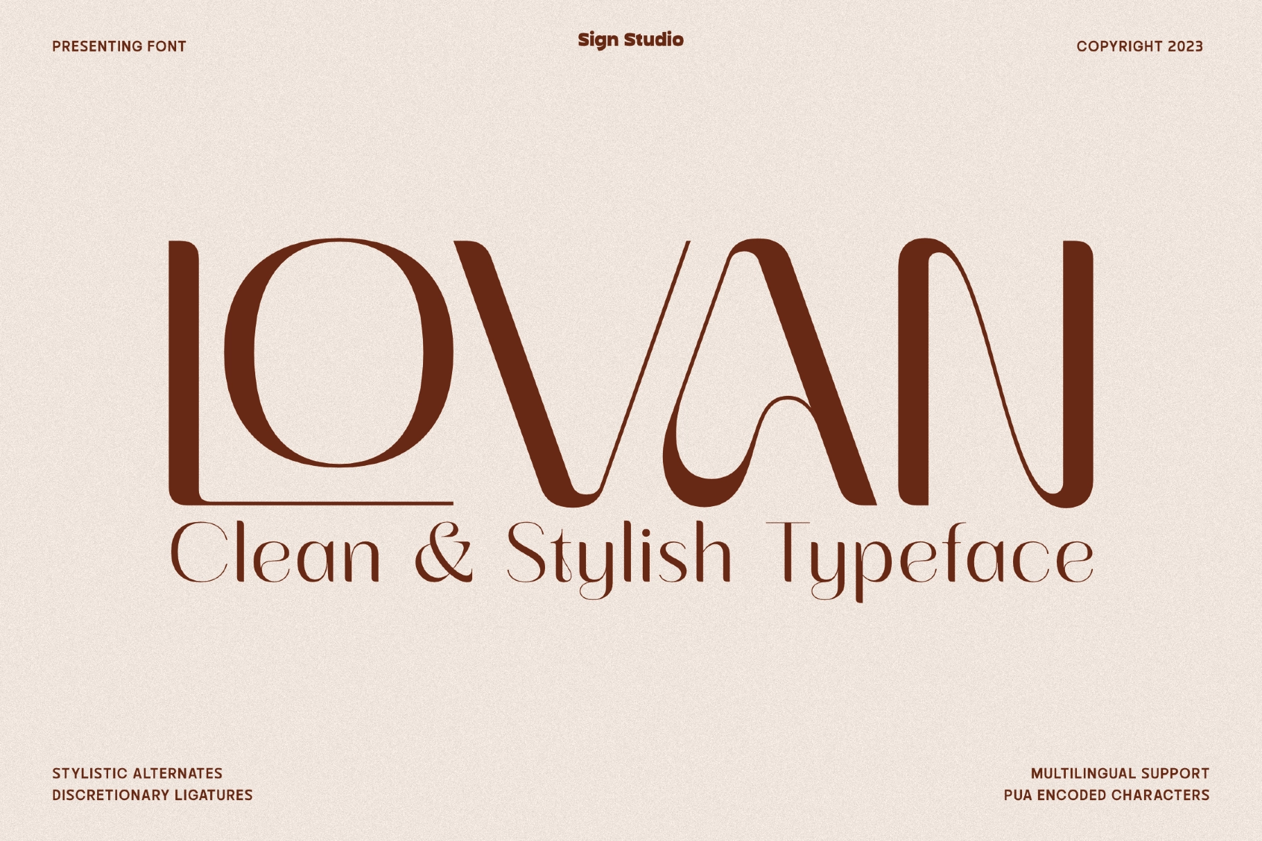 Lovan — Elegant Display Serif Font