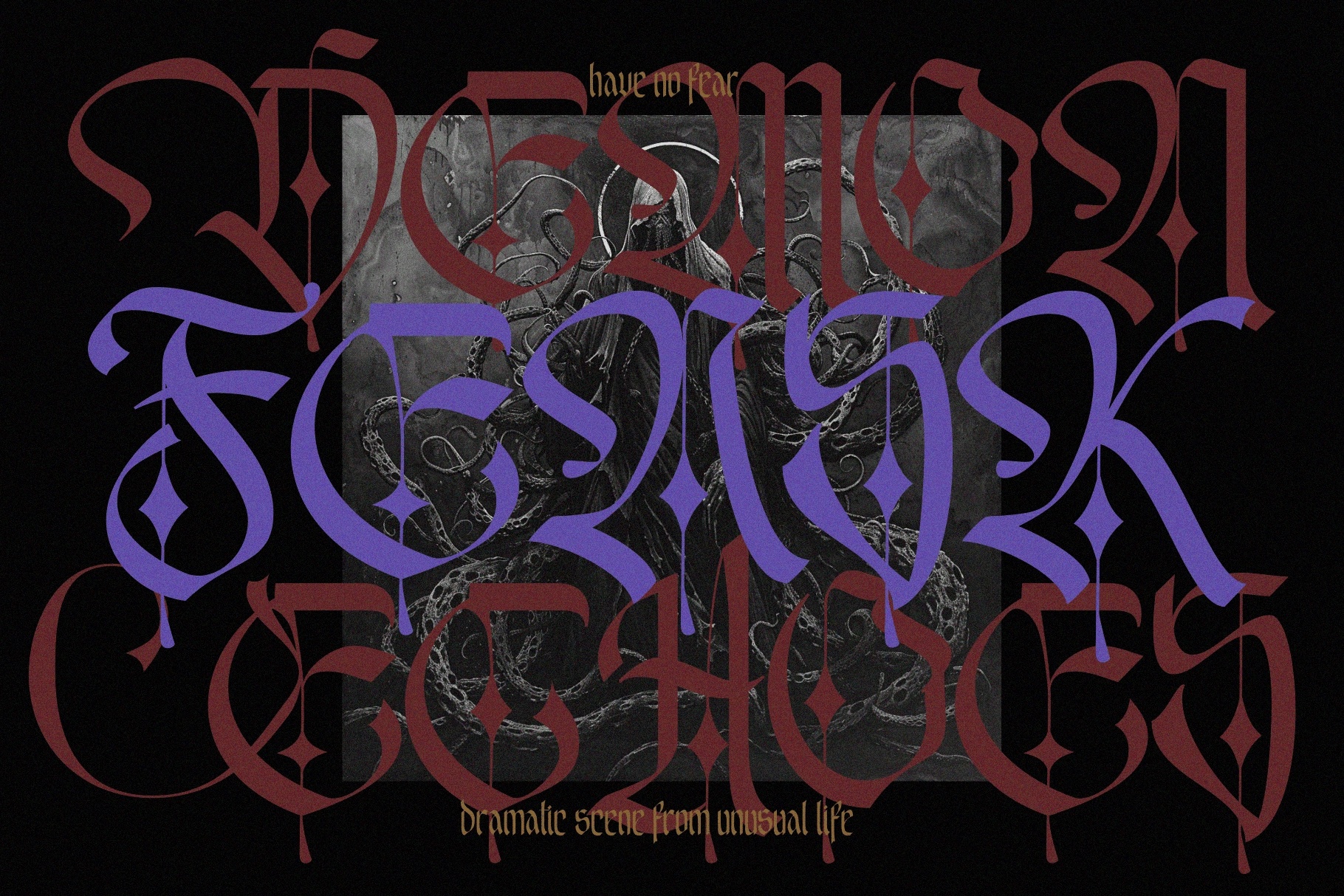 EMXAGE ALDSYB — Modern Medieval Blackletter Font