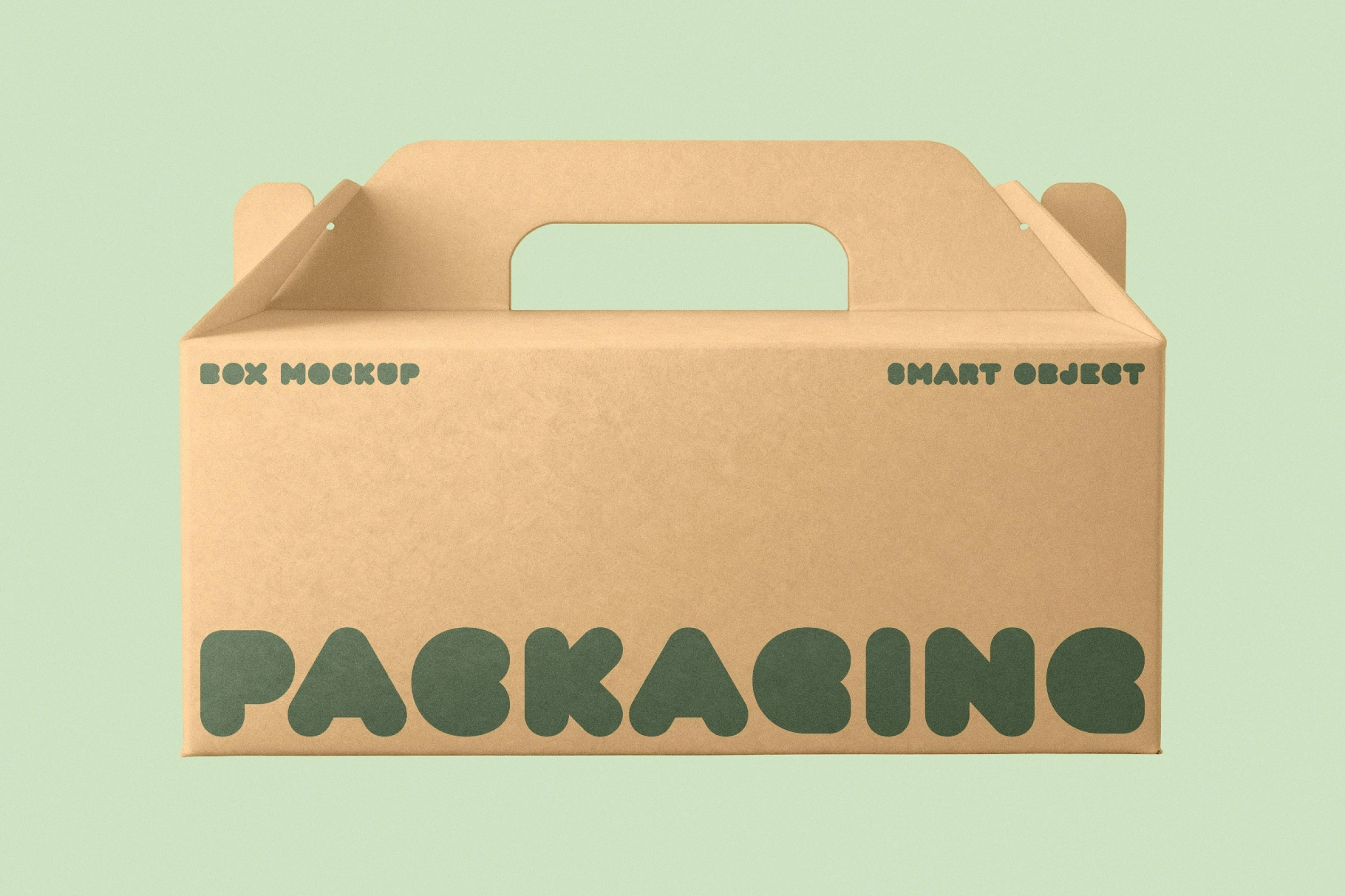 Takeaway Gable Box Mockup