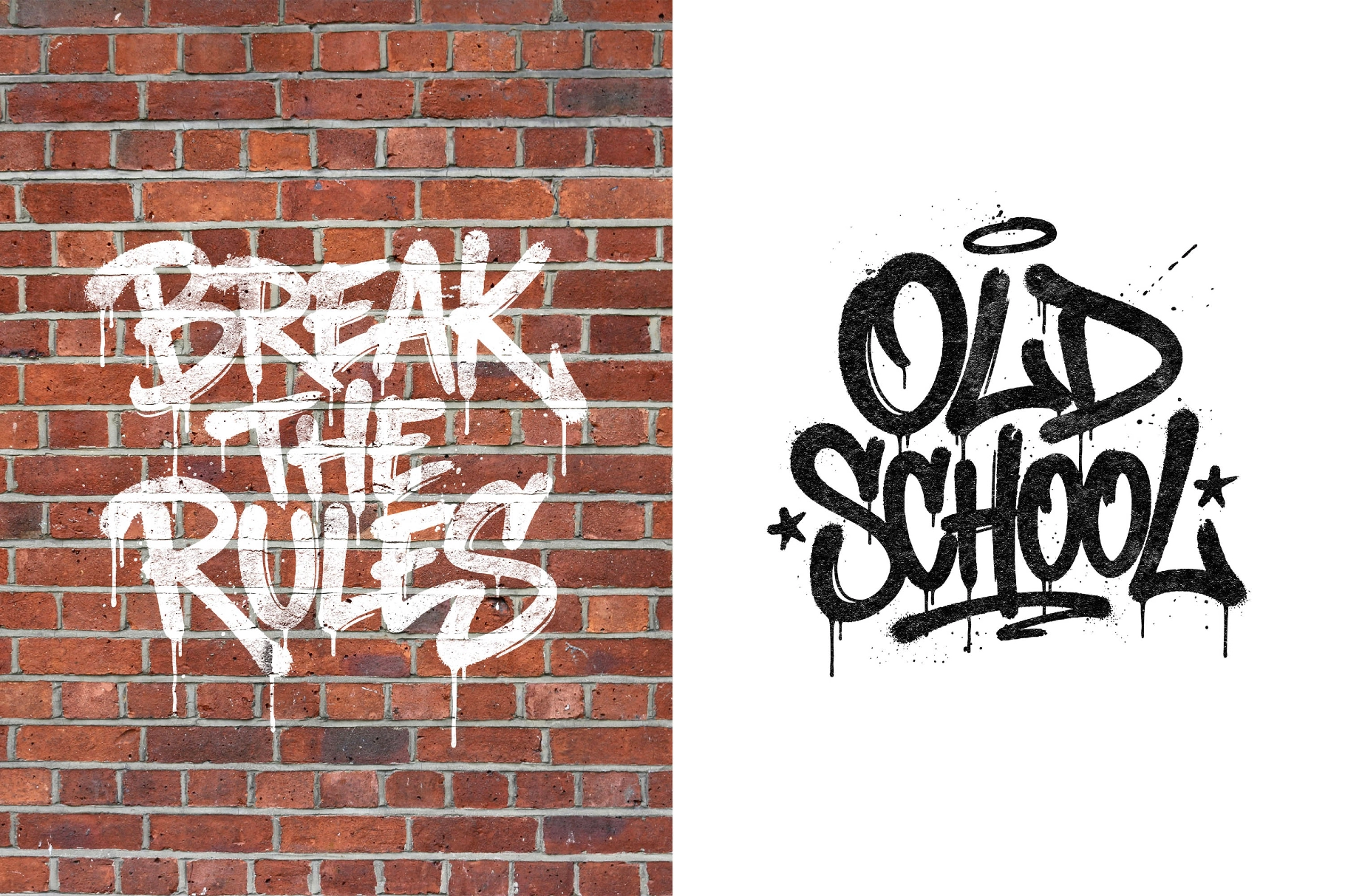 Graffiti Vector Pack + PSD Effect