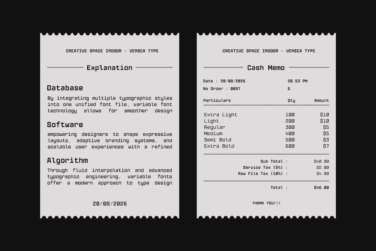 GC Vensca Mono - Modern Monospace Font
