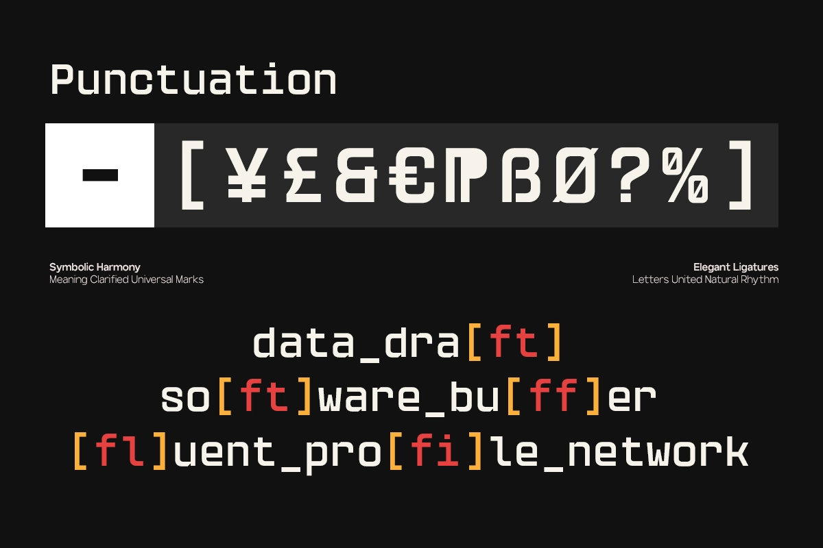 GC Vensca Mono - Modern Monospace Font
