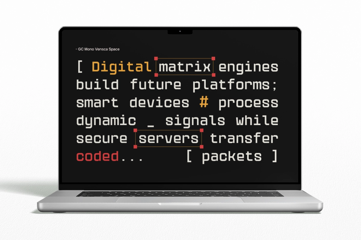 GC Vensca Mono - Modern Monospace Font