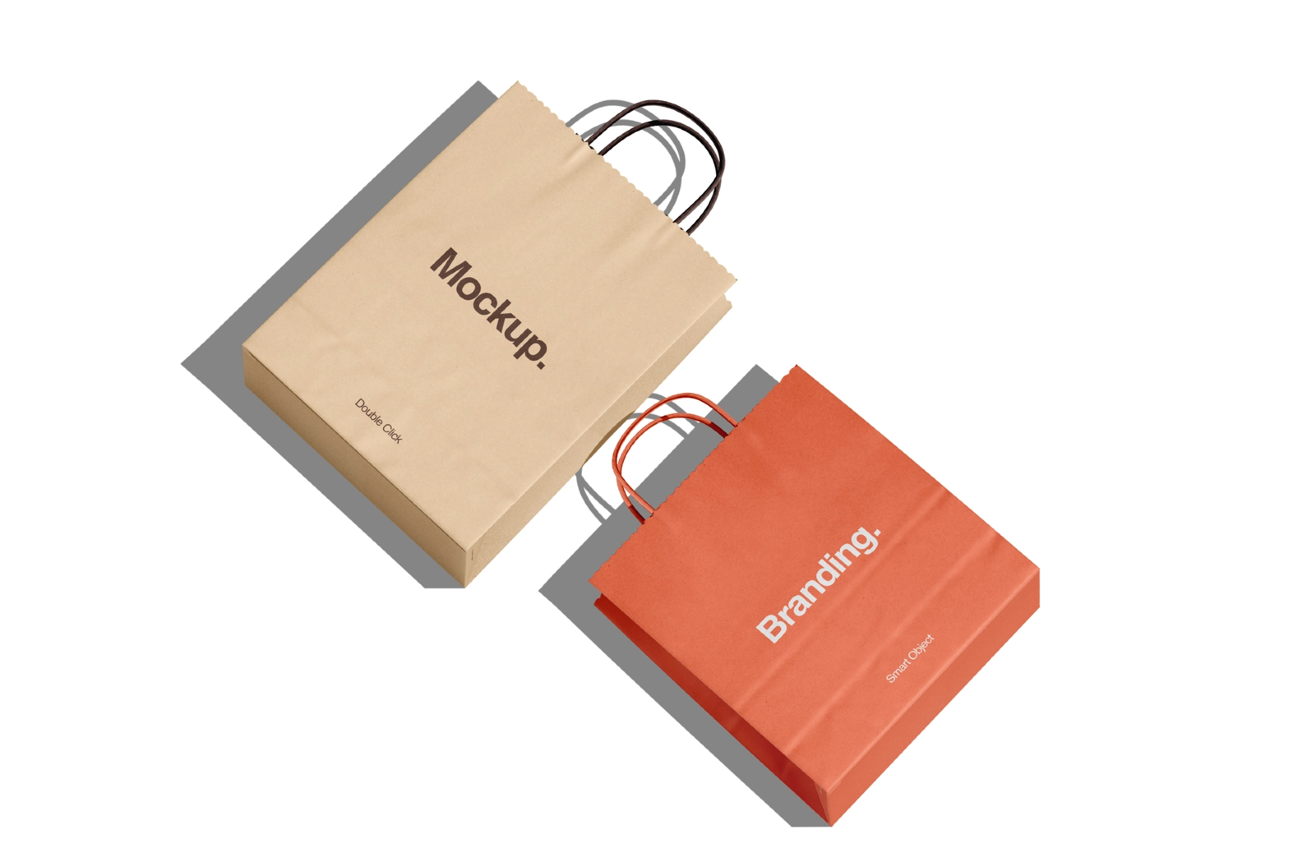 Kraft Paper Shopping Bag Mockup Bundle