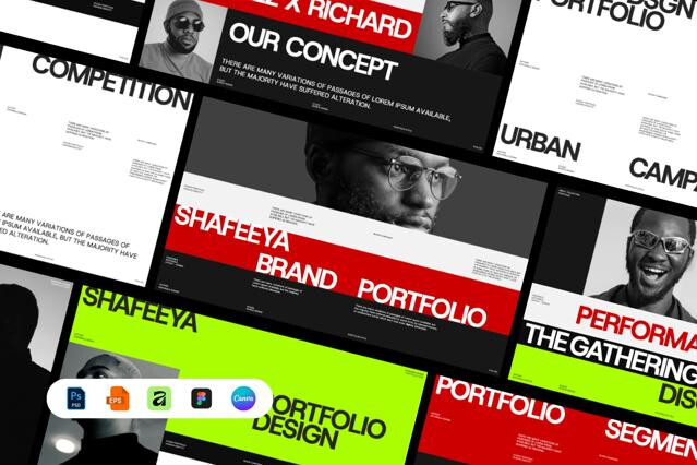 Shaveeya - Modern Brand Portfolio Template Bundle