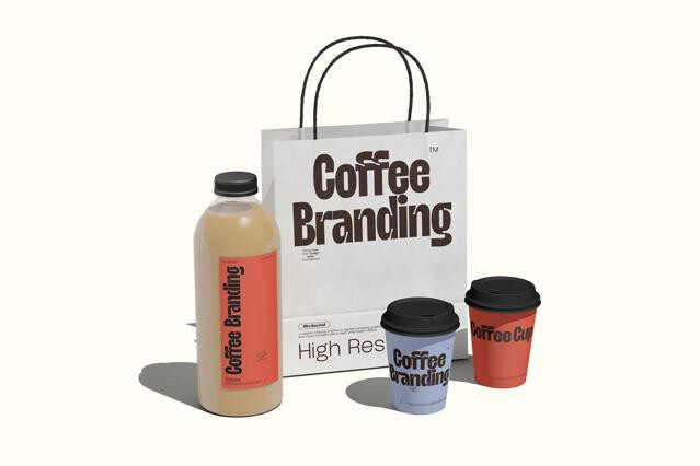Takeaway Coffee Packaging Mockup Set