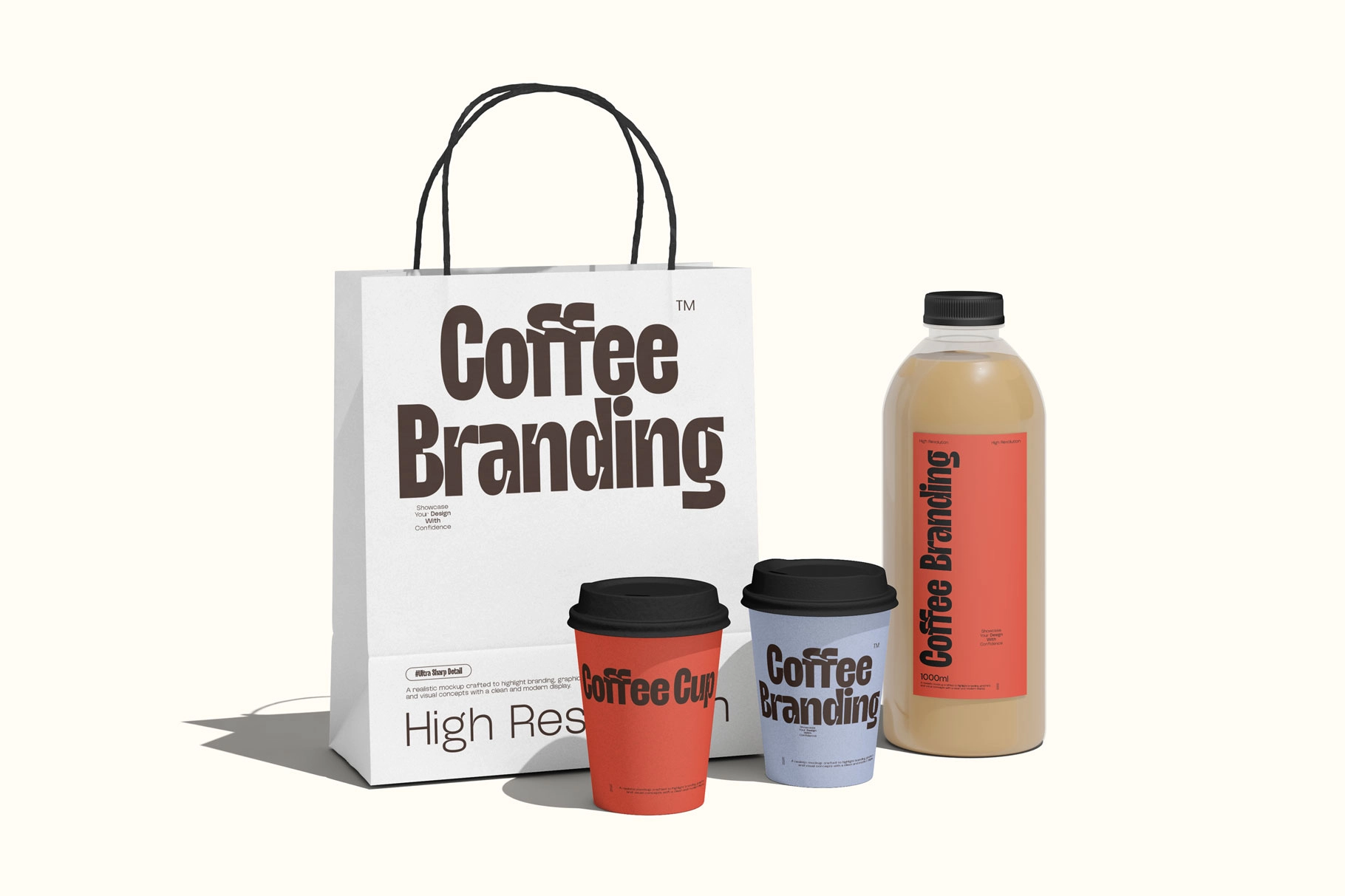 Takeaway Coffee Packaging Mockup Set