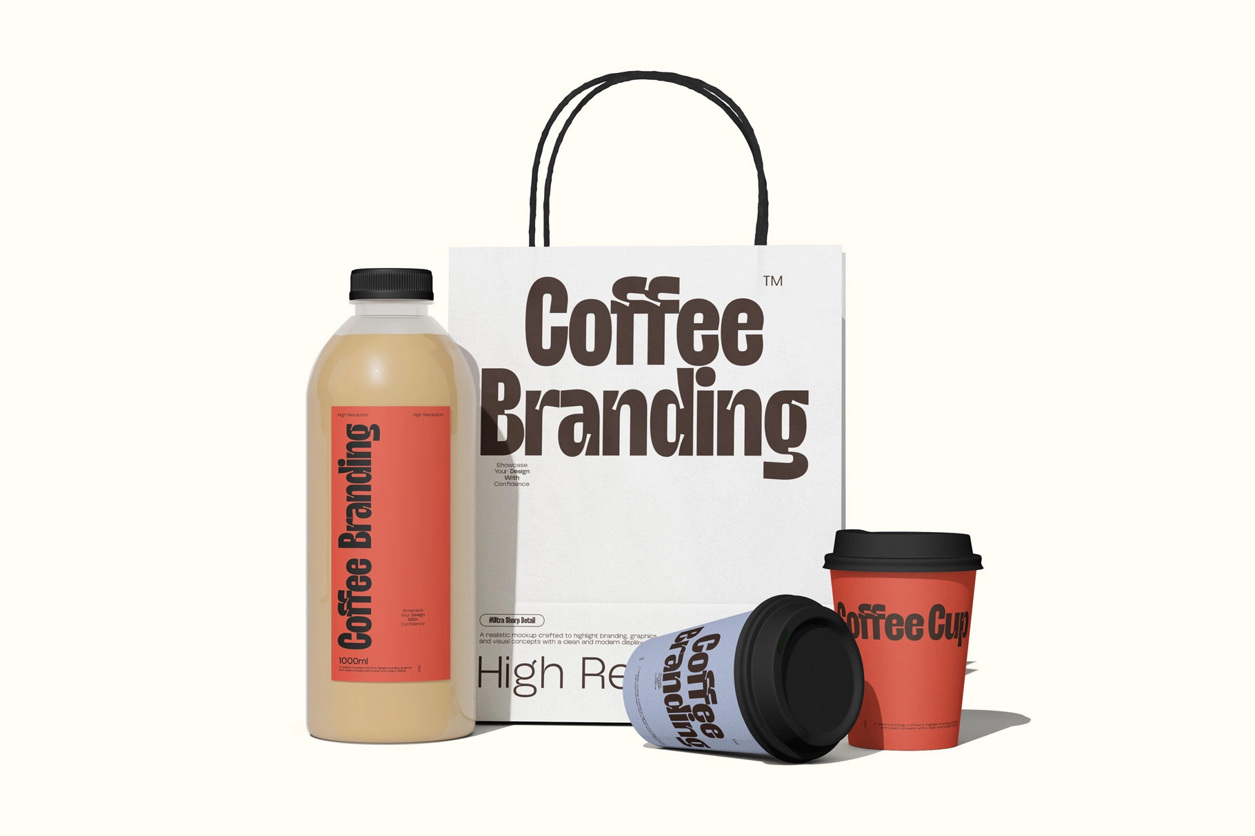 Takeaway Coffee Packaging Mockup Set