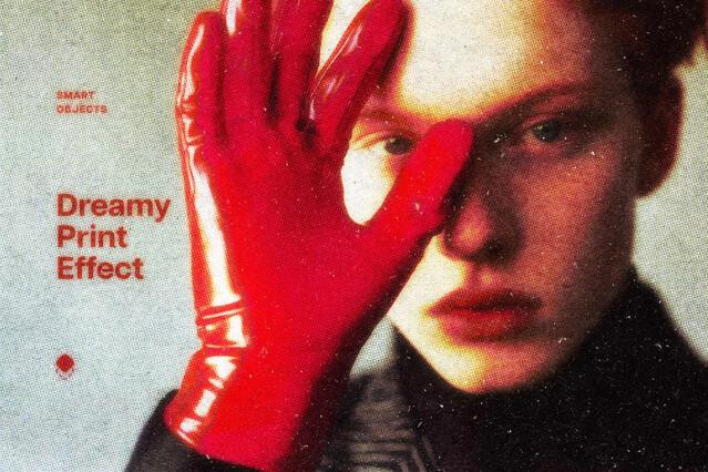 Dreamy Halftone Print Photo Effect