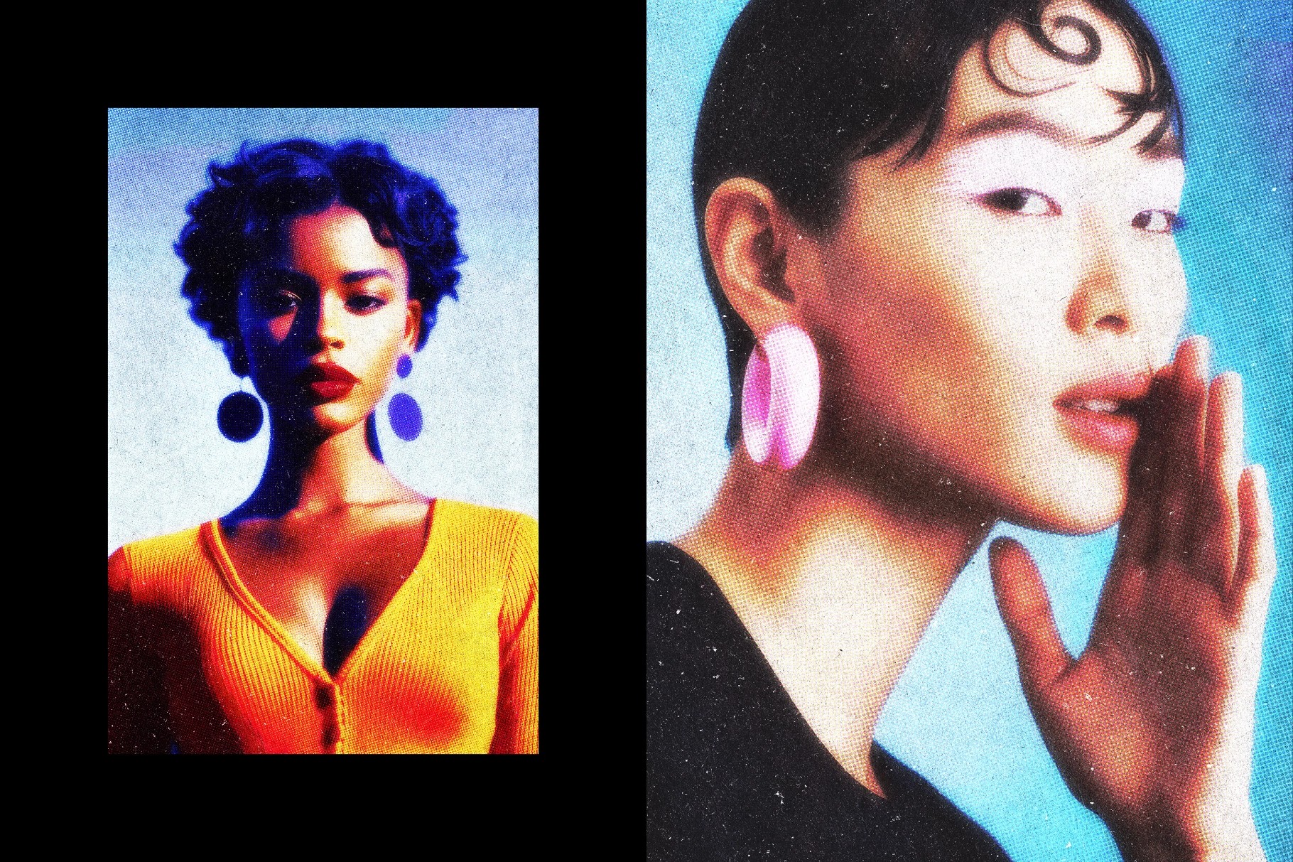 Dreamy Halftone Print Photo Effect