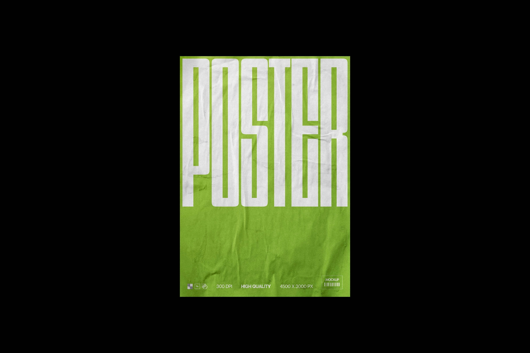 Worn Paper Poster Mockup