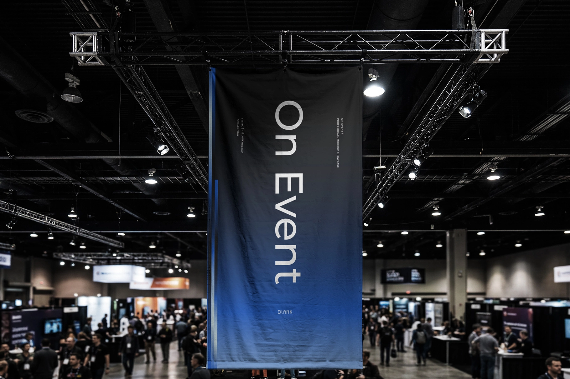 Hanging Expo Banner Mockup