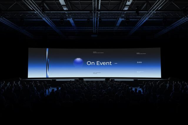 Panoramic Stage Screen Mockup