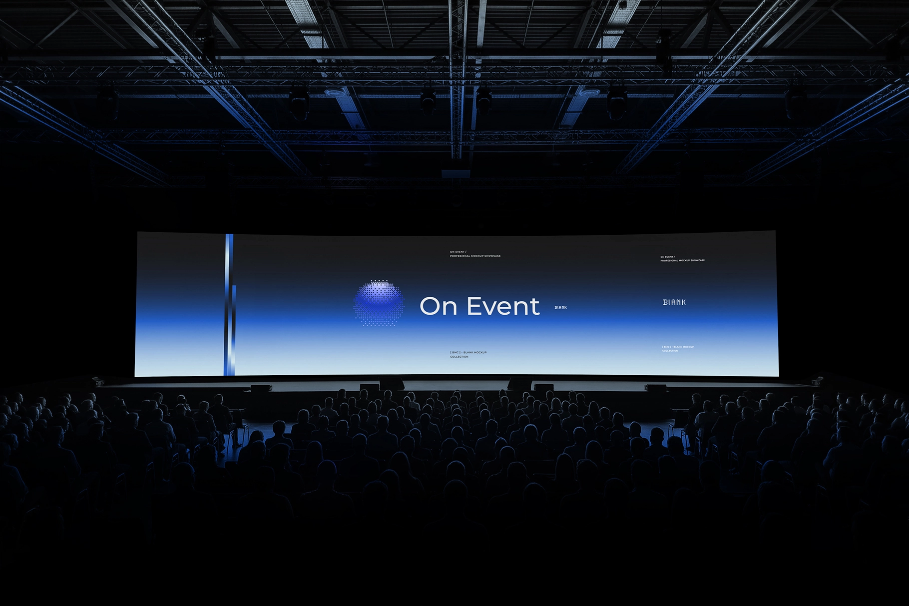 Panoramic Stage Screen Mockup