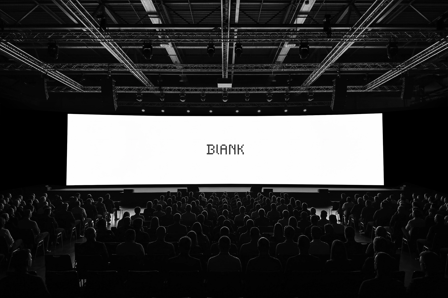 Panoramic Stage Screen Mockup