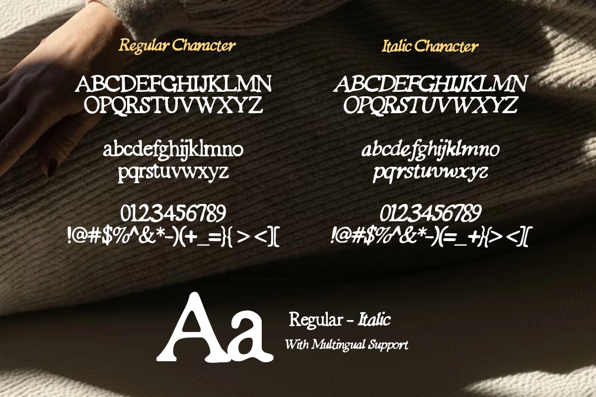 Organic Grain - Handwritten Serif Font