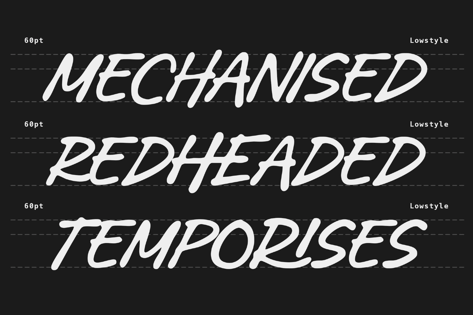 Lowstyle – Stylish Handwriting Font