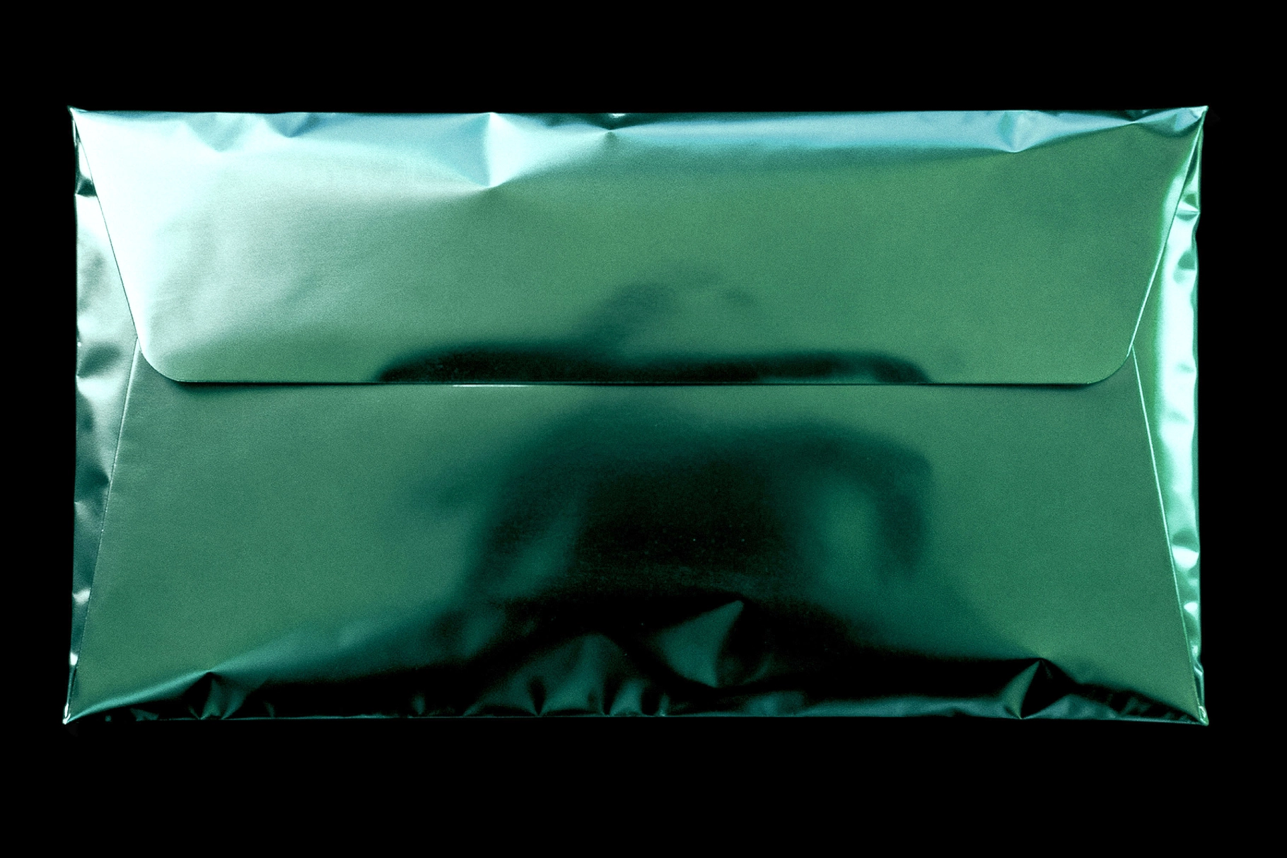 Metallic Envelope Mockup with Sticker Seal