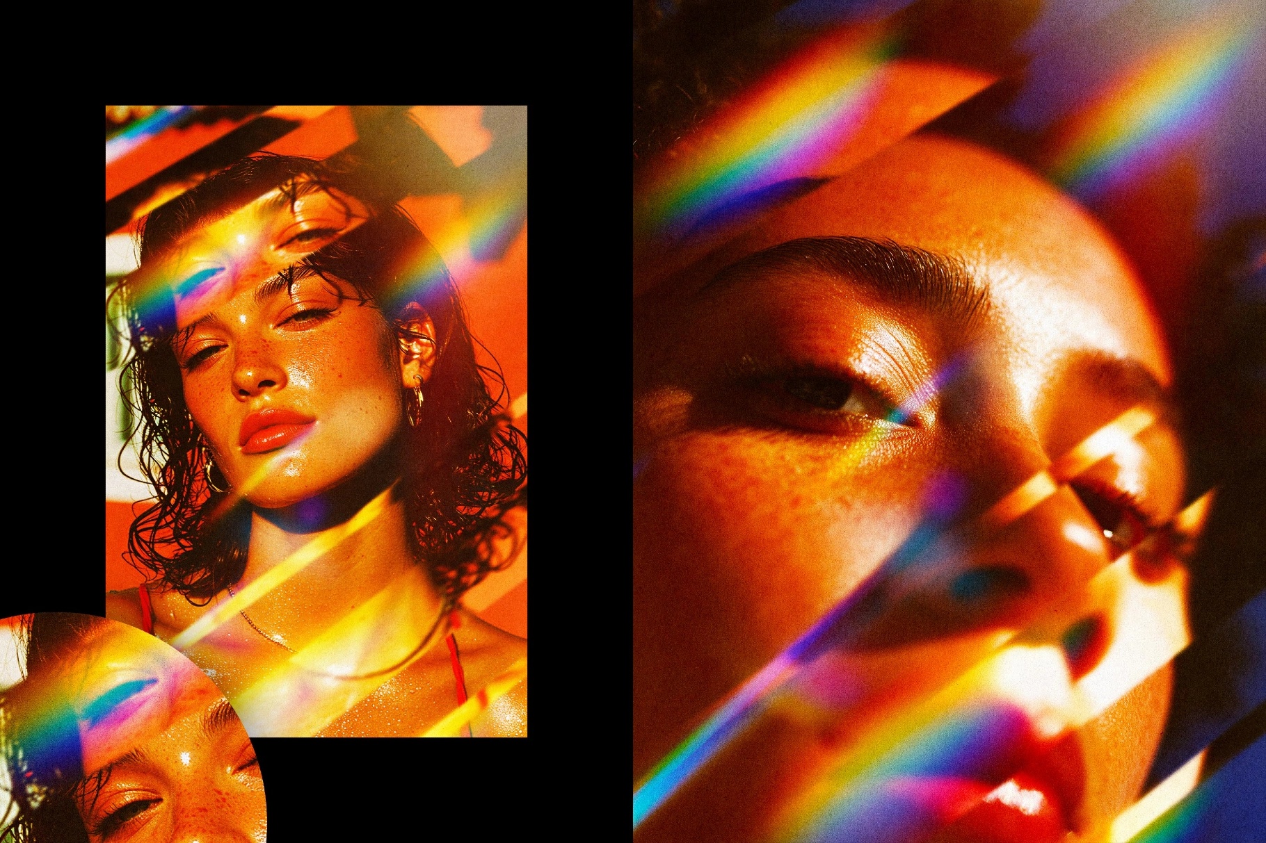 Retro Prism Card Photo Effect