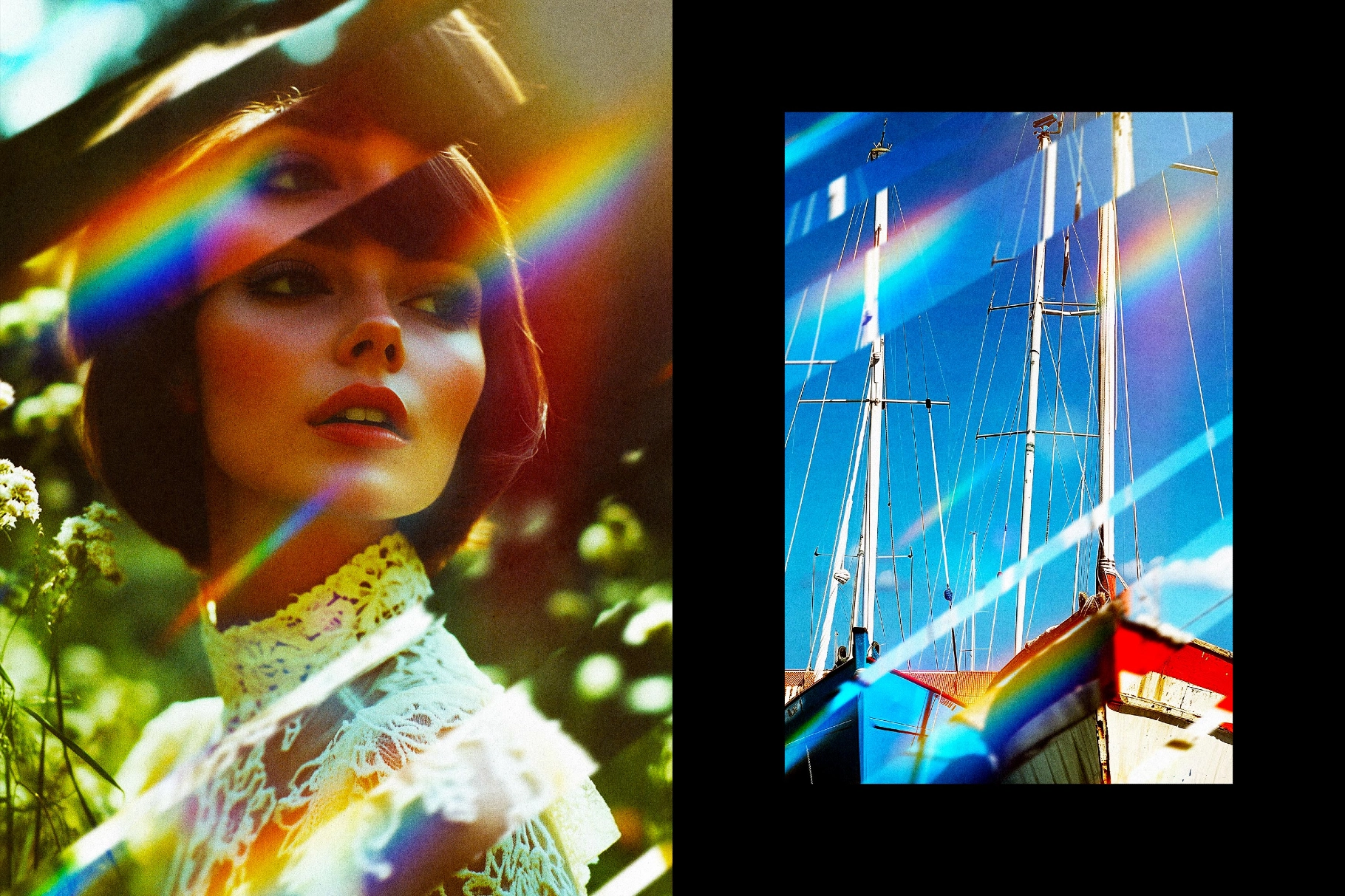 Retro Prism Card Photo Effect