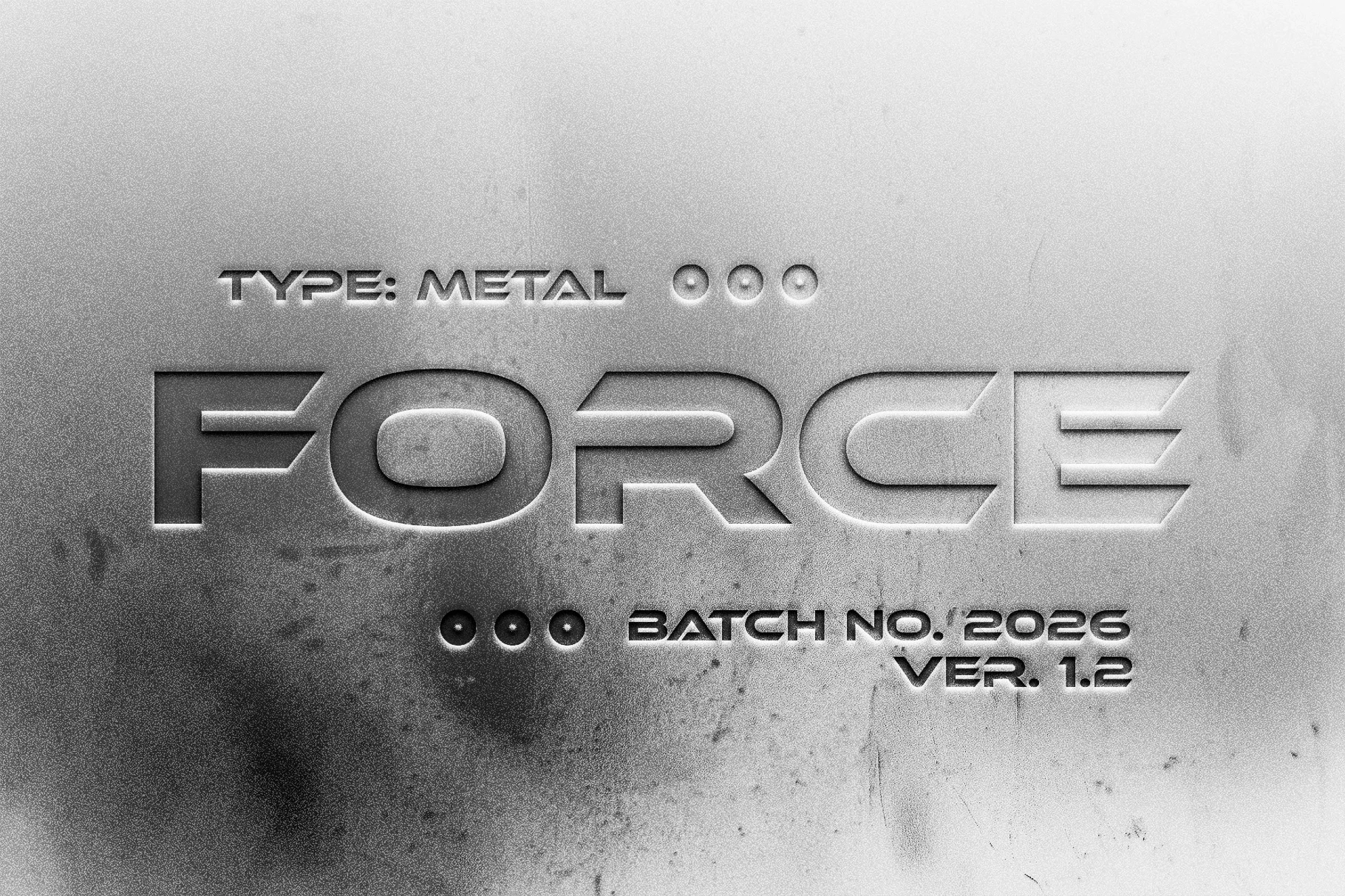 Metallic Deboss Mockup