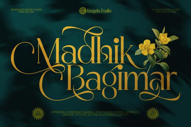 MADHIK BAGIMAR — Elegant Luxury Serif Font