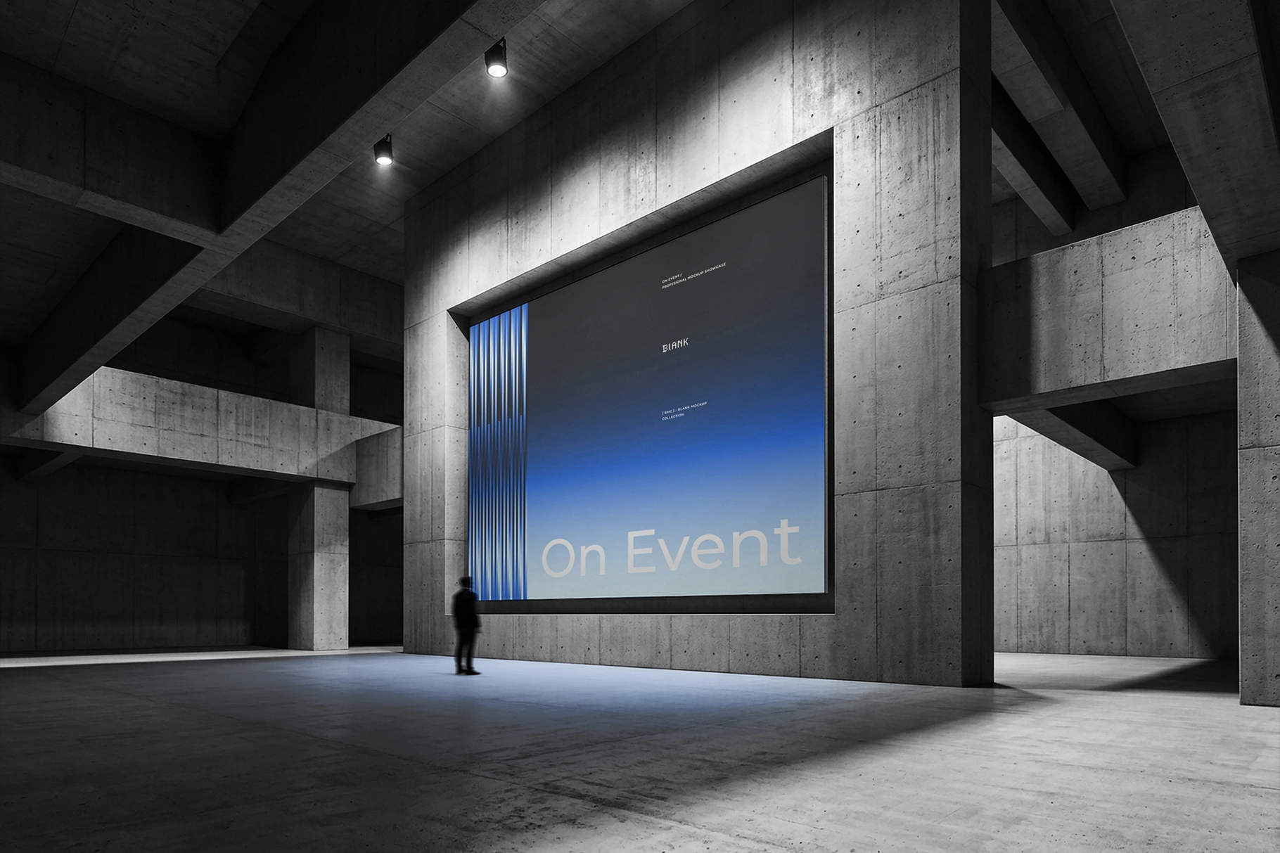 Brutalist Monument Screen Mockup