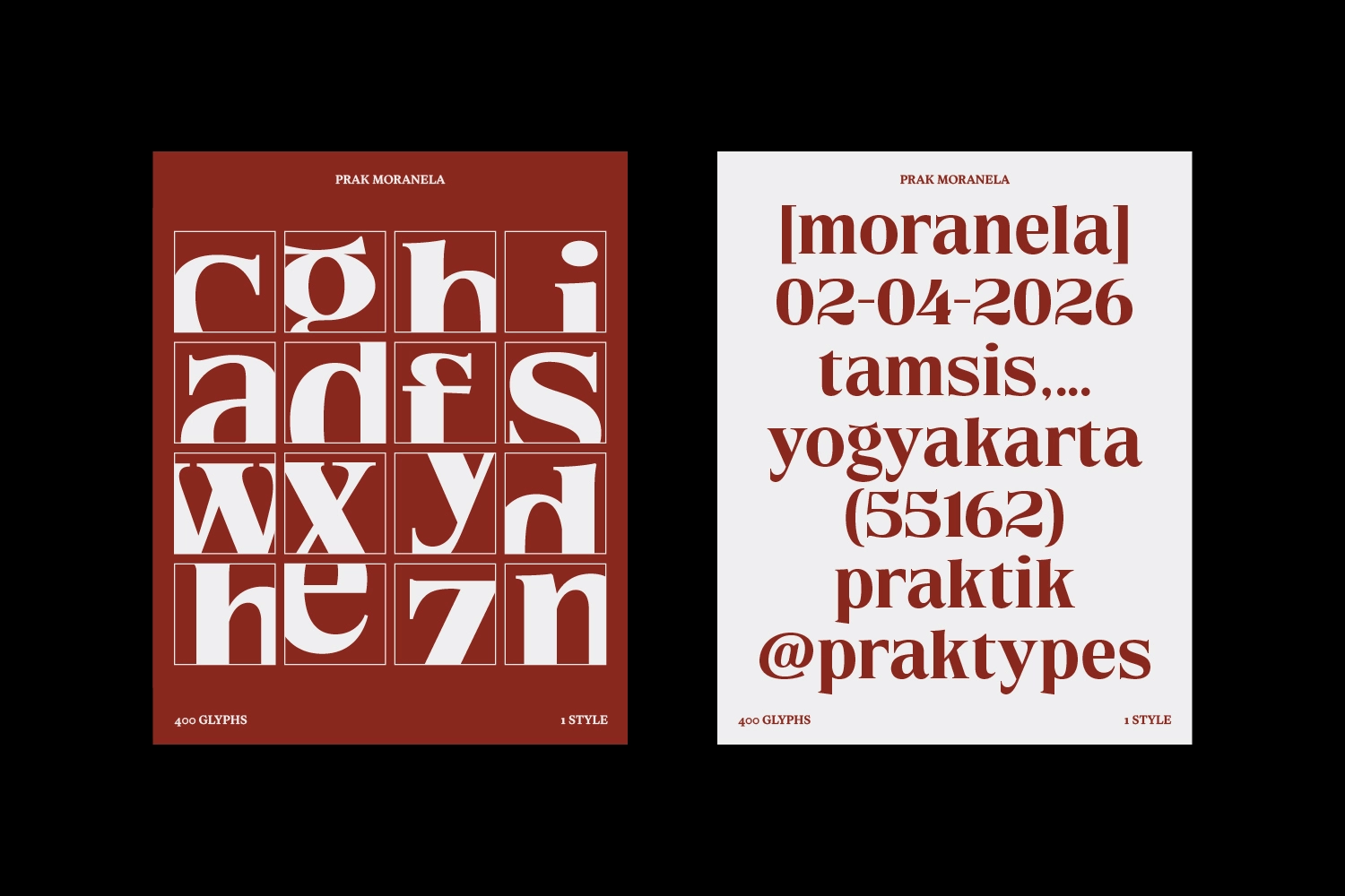 PRAK Moranela - Luxury Serif Font
