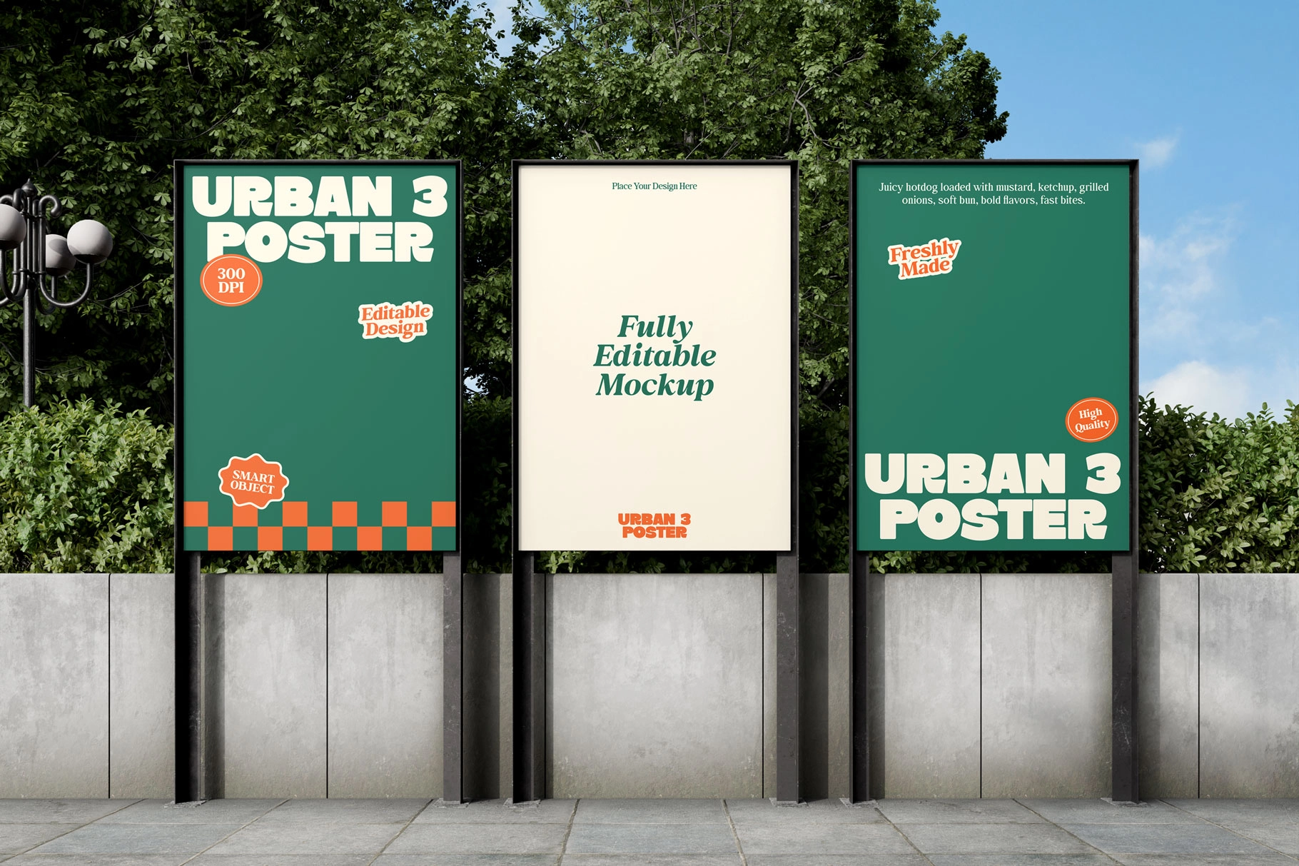 Urban Vertical Poster Mockup