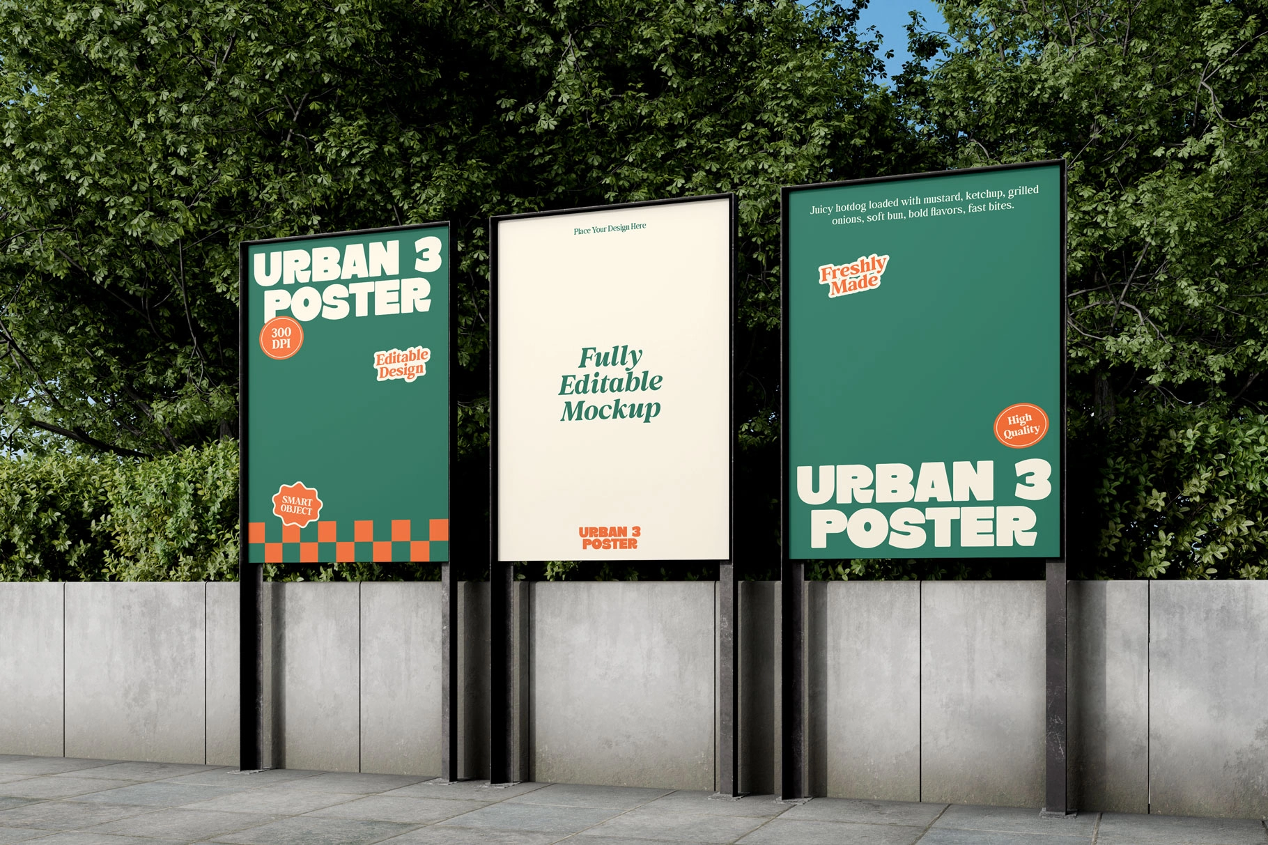 Urban Vertical Poster Mockup