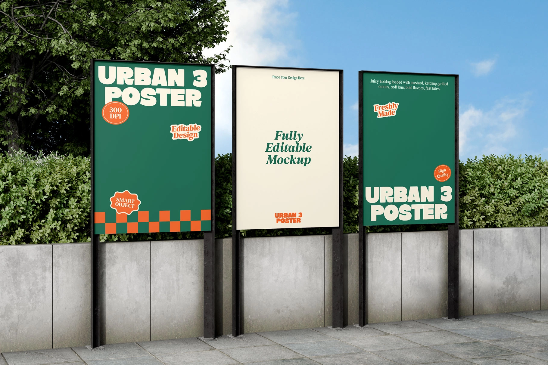 Urban Vertical Poster Mockup