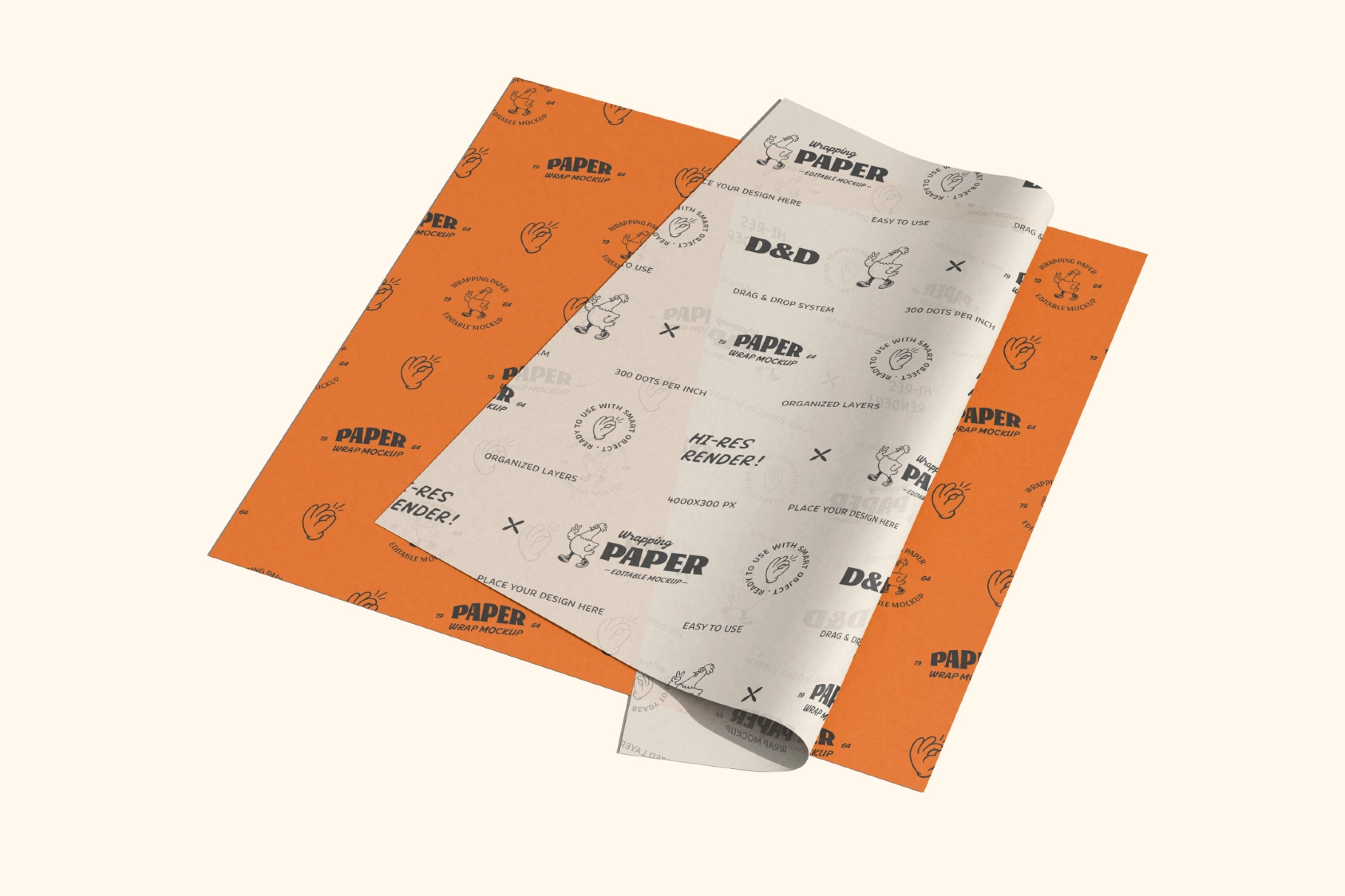 Wrapping Paper Mockup