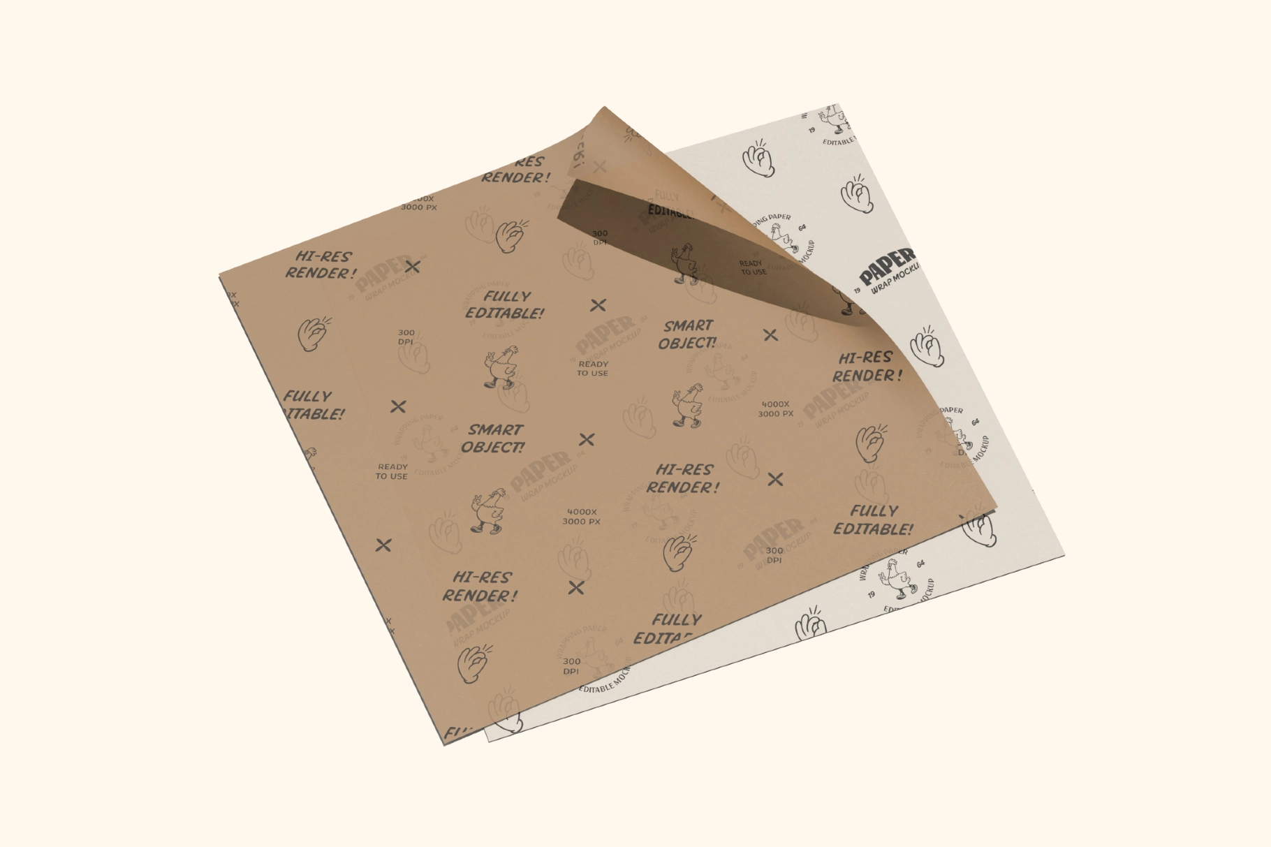 Wrapping Paper Mockup