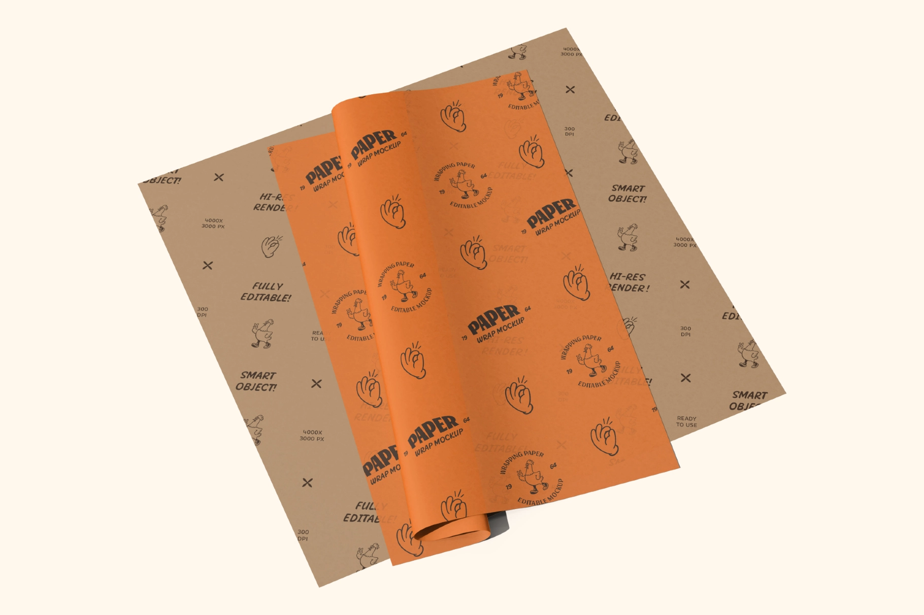 Wrapping Paper Mockup
