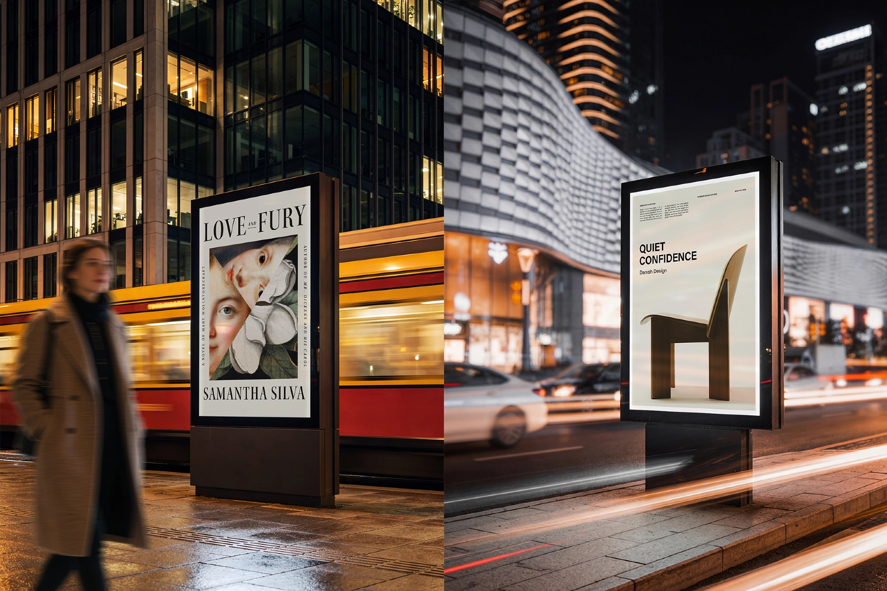 Night Billboard Mockup Pack