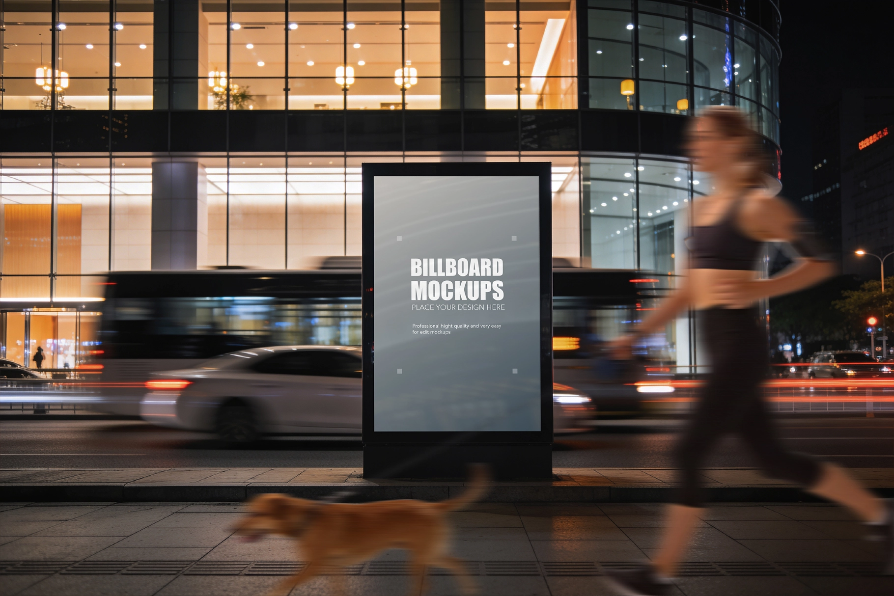 Night Billboard Mockup Pack
