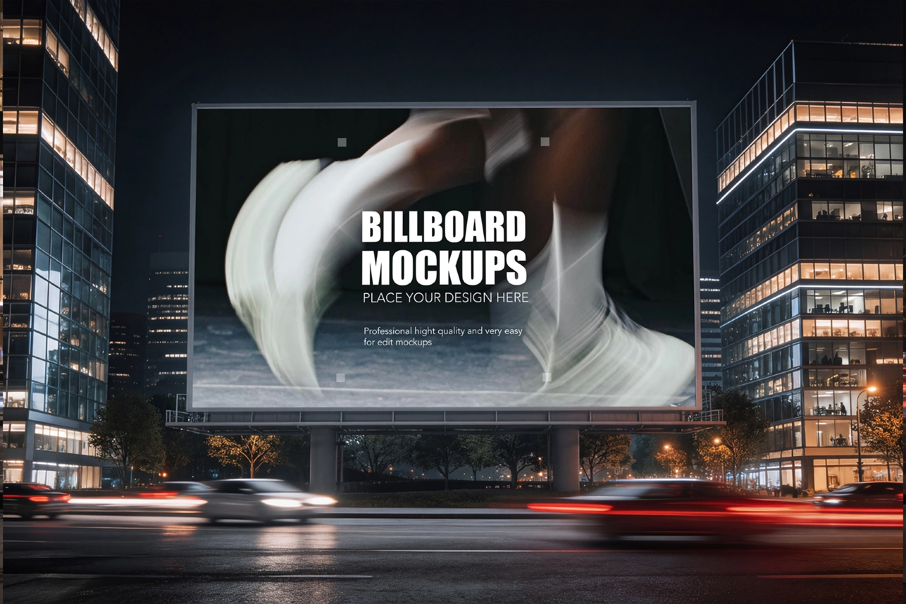 Night Billboard Mockup Pack
