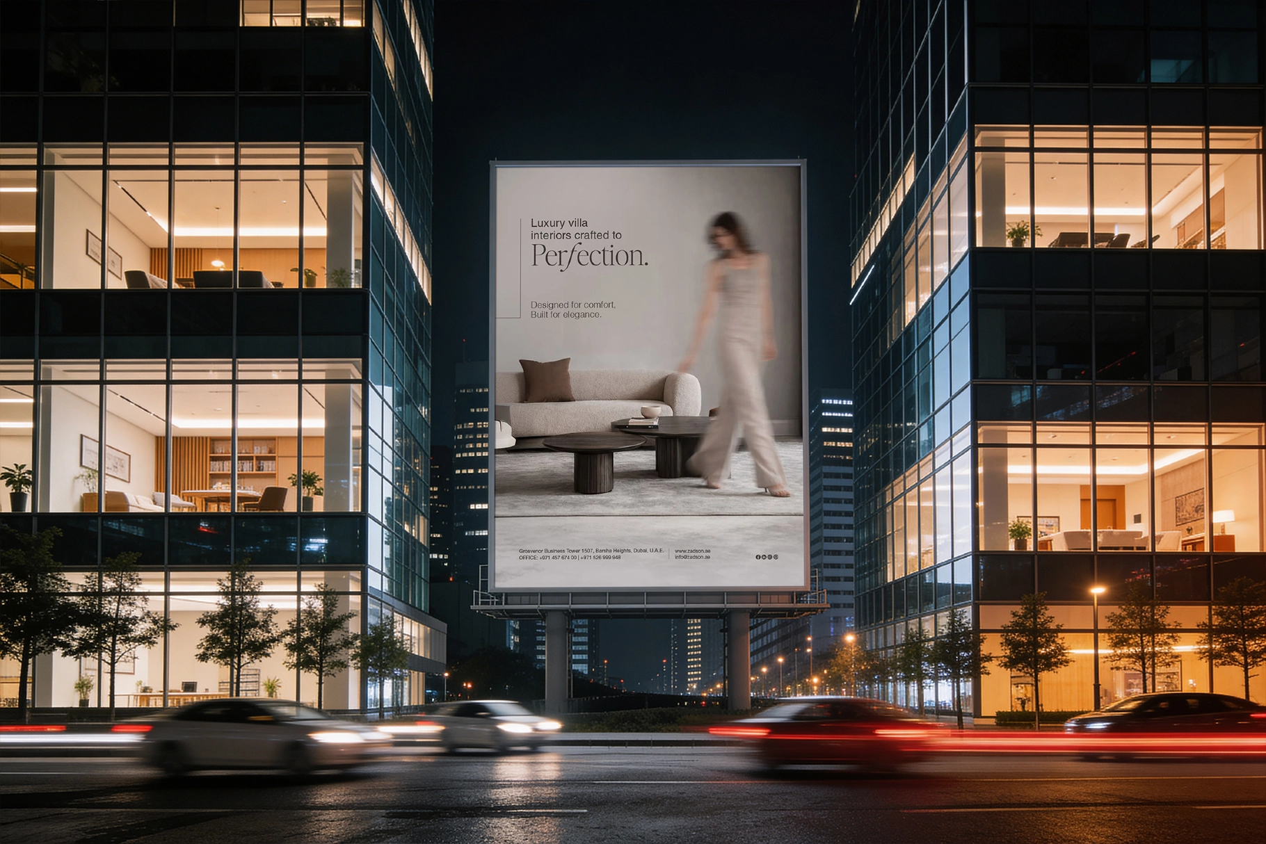 Night Billboard Mockup Pack
