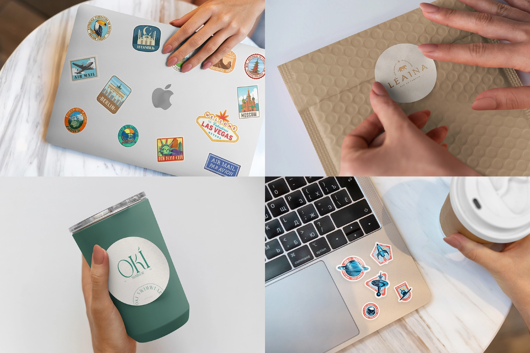 Sticker Mockups Pack