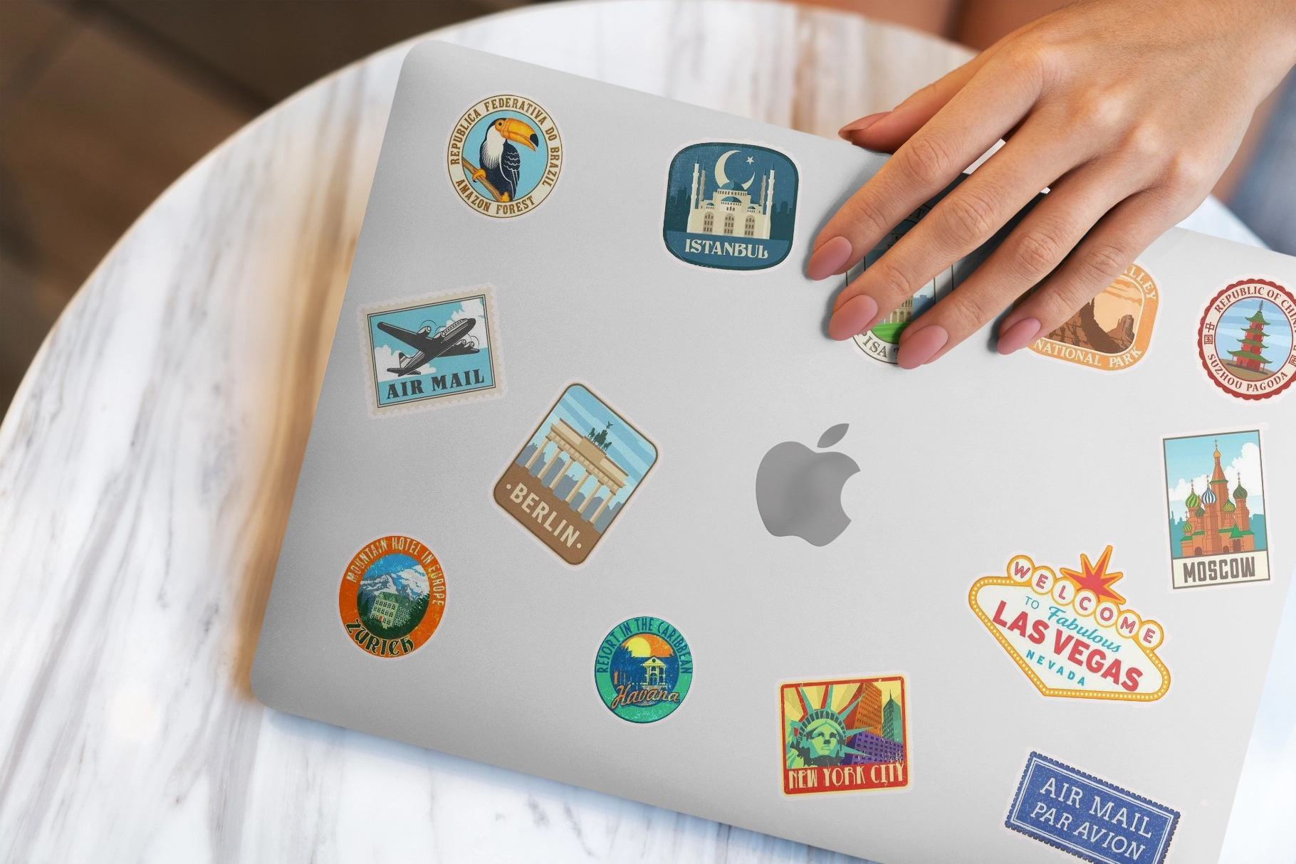 Sticker Mockups Pack