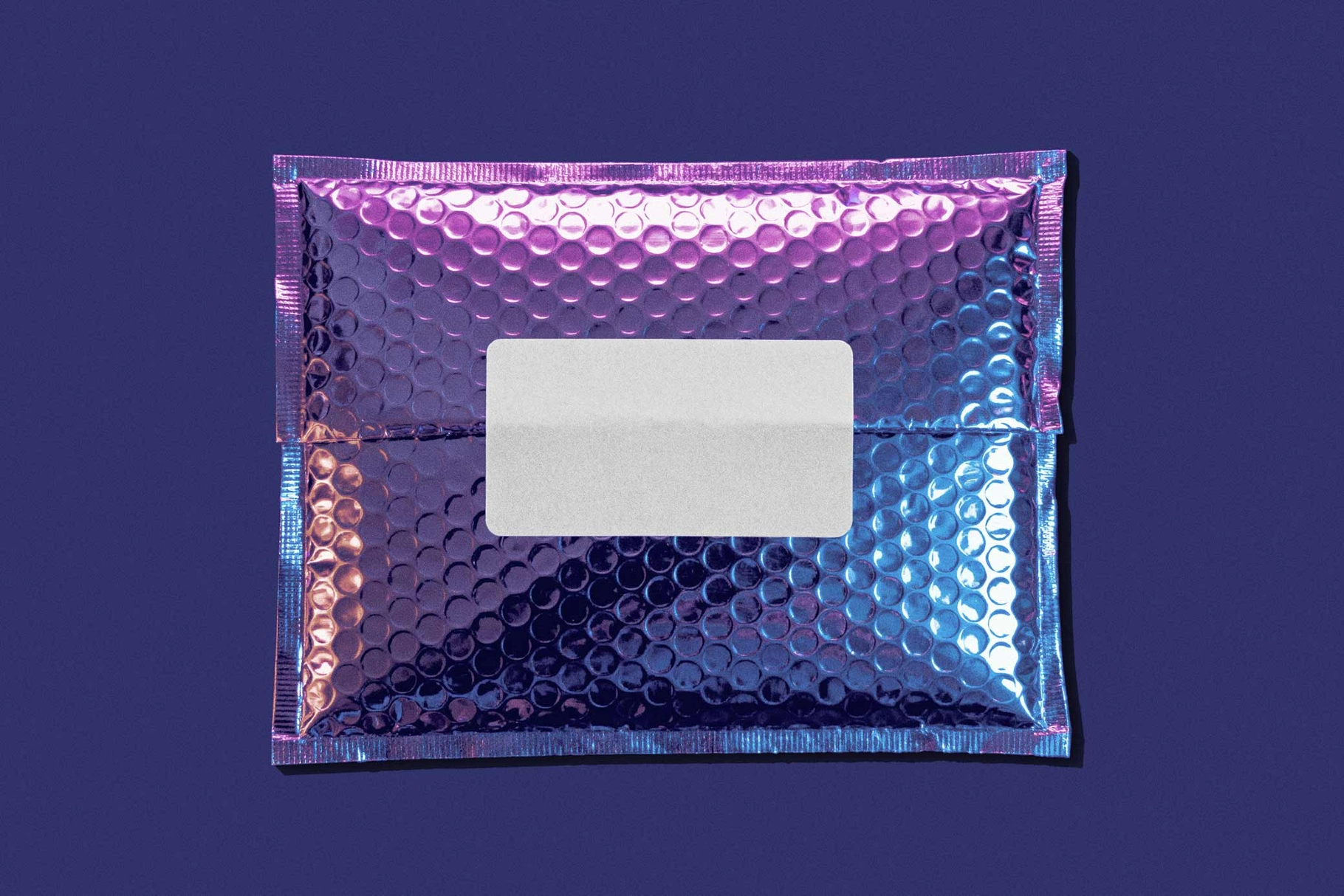 Holographic Bubble Mailer Mockup