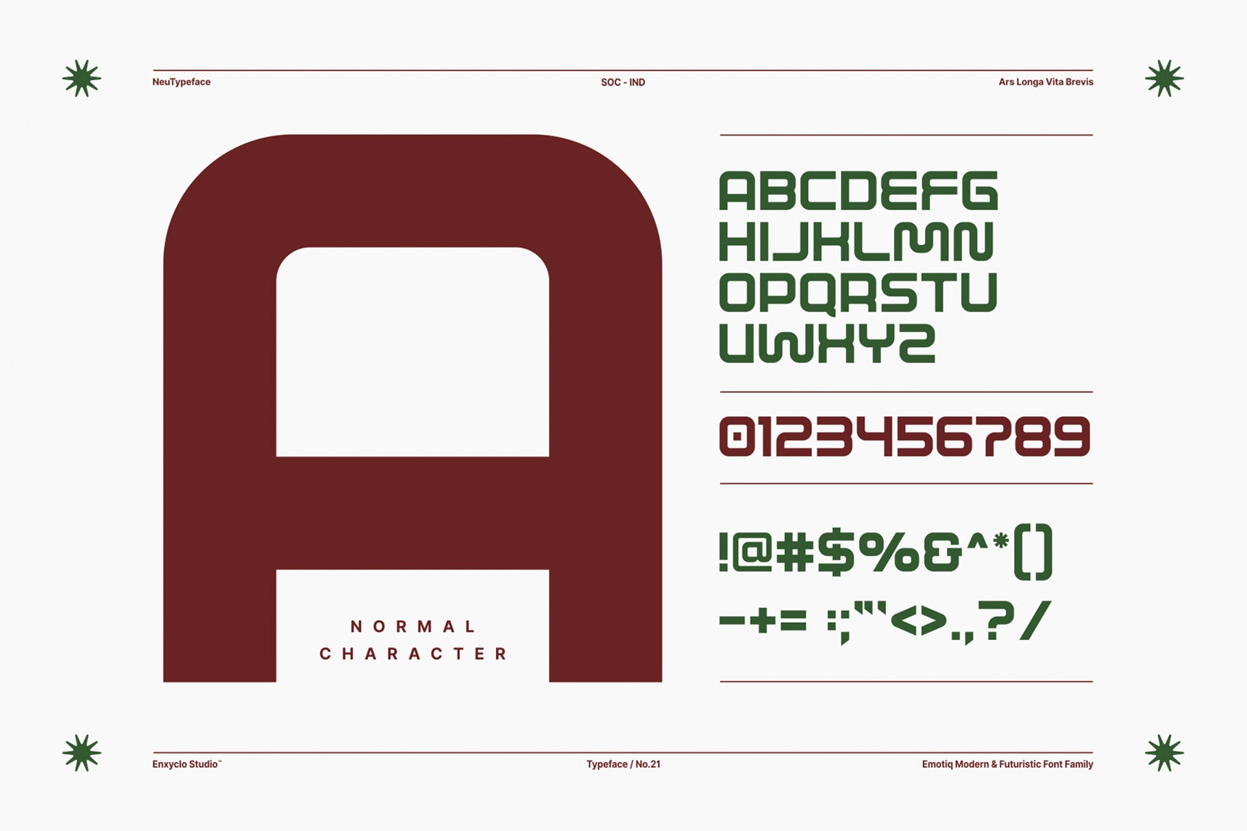 EMOTIQ – Futuristic Sans Serif Font Family