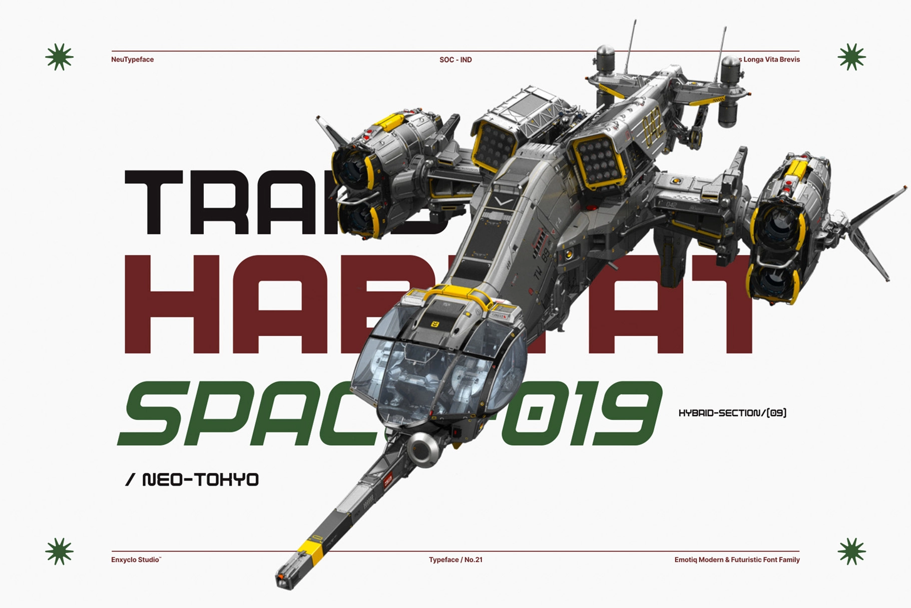 EMOTIQ – Futuristic Sans Serif Font Family