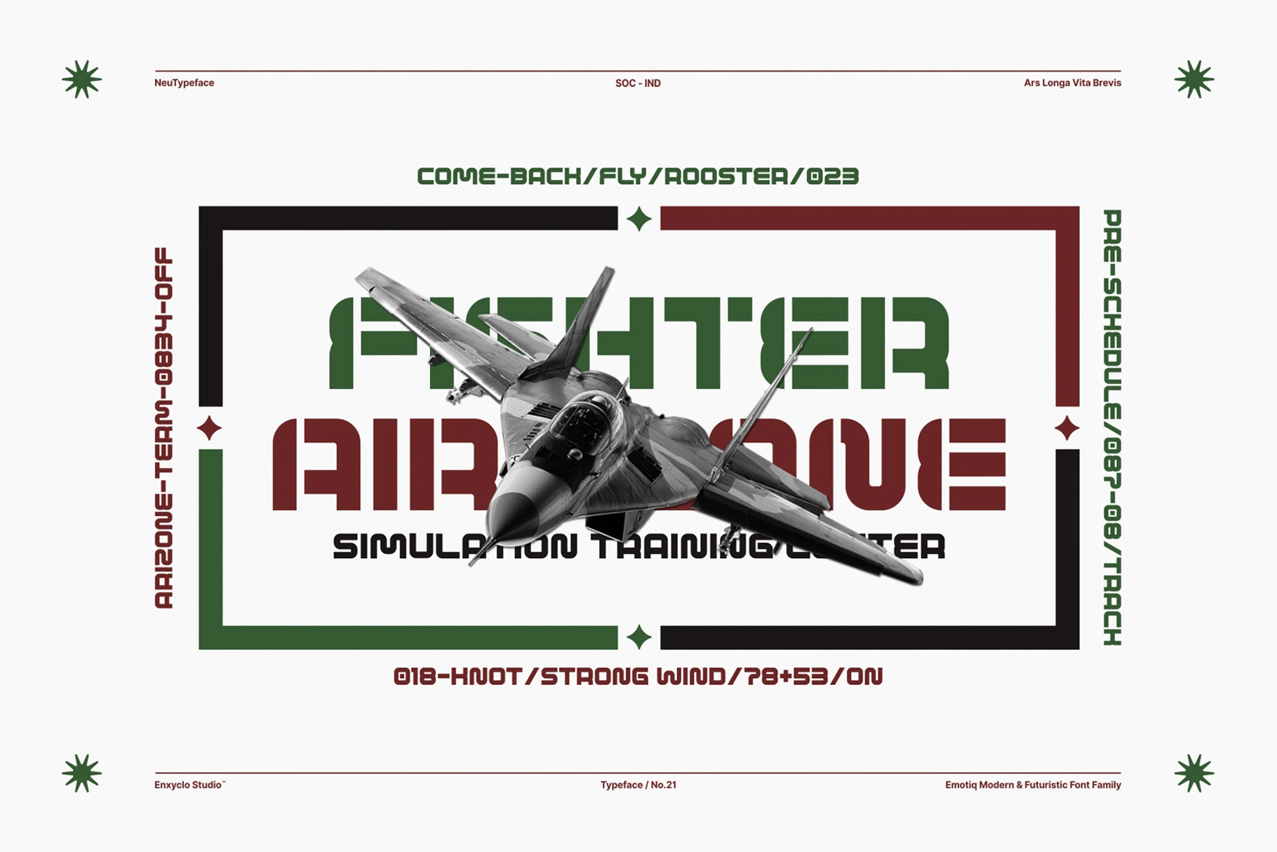 EMOTIQ – Futuristic Sans Serif Font Family