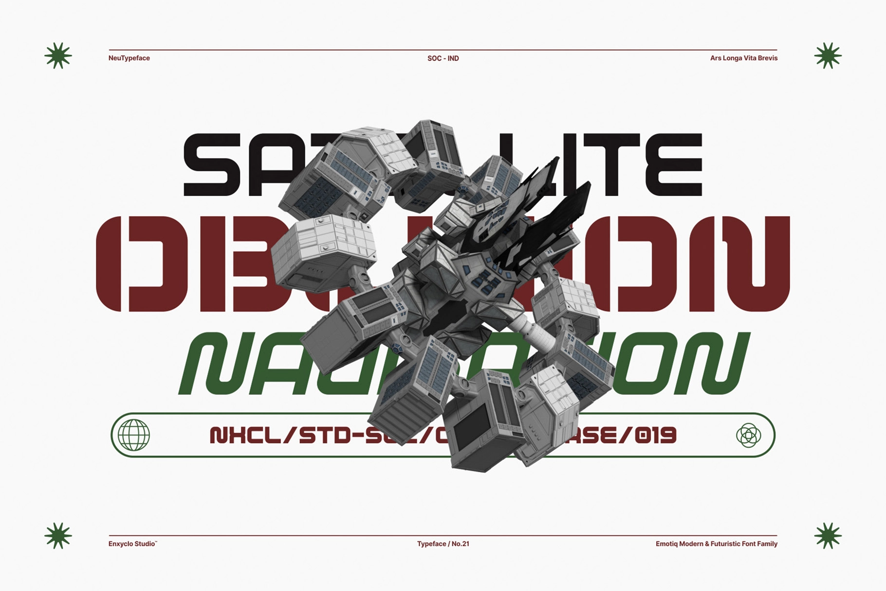 EMOTIQ – Futuristic Sans Serif Font Family