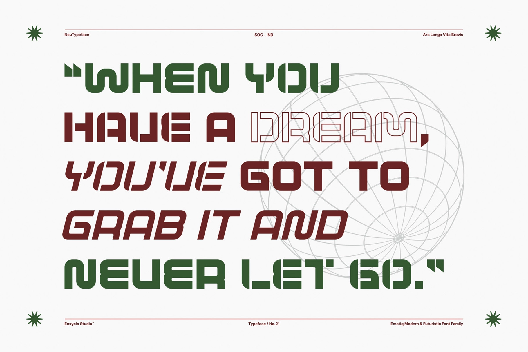 EMOTIQ – Futuristic Sans Serif Font Family