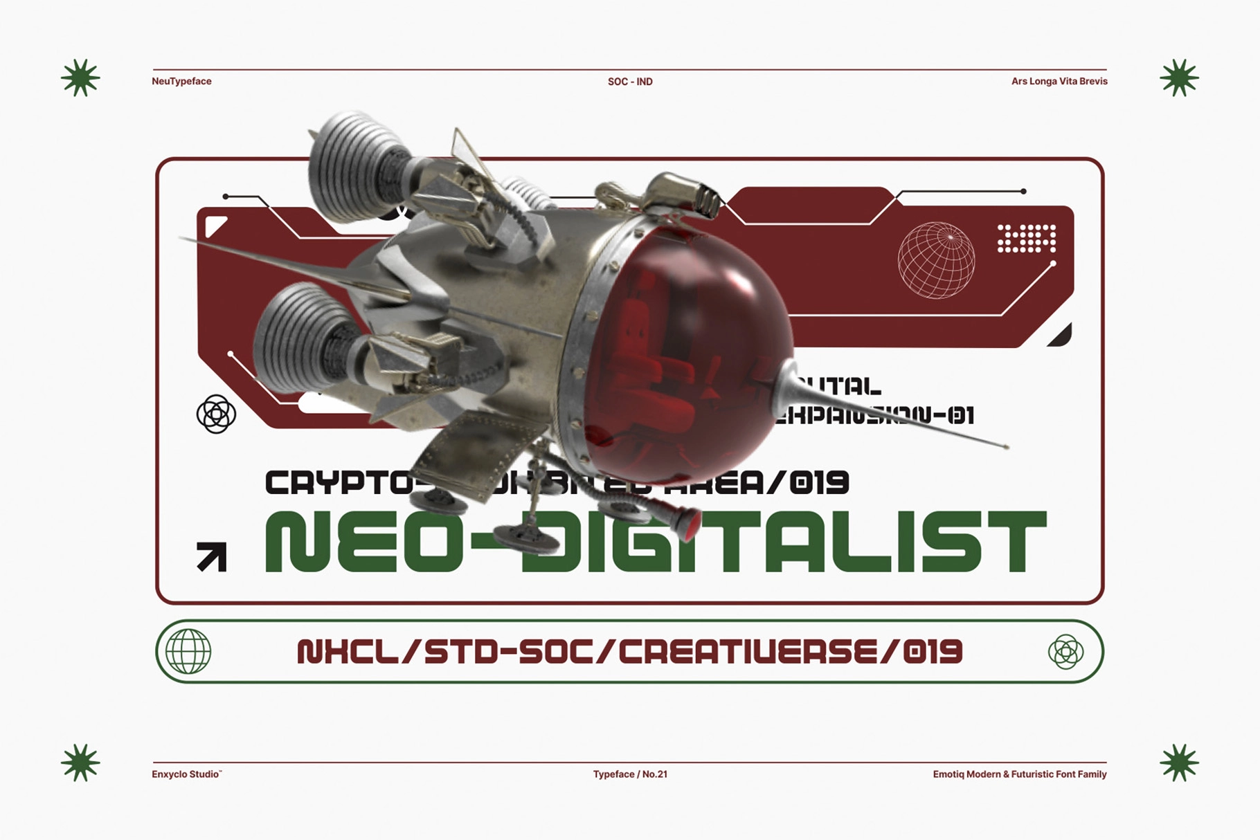 EMOTIQ – Futuristic Sans Serif Font Family