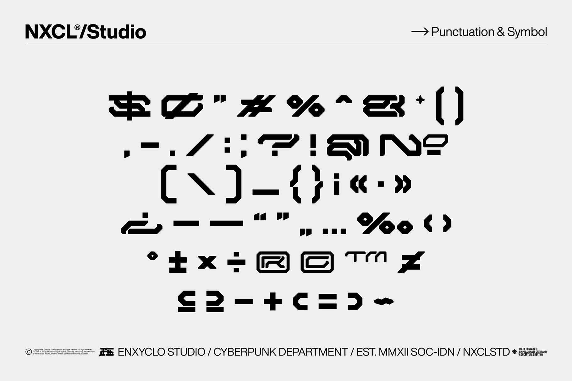 GESROB - Cyberpunk Techno Display Font