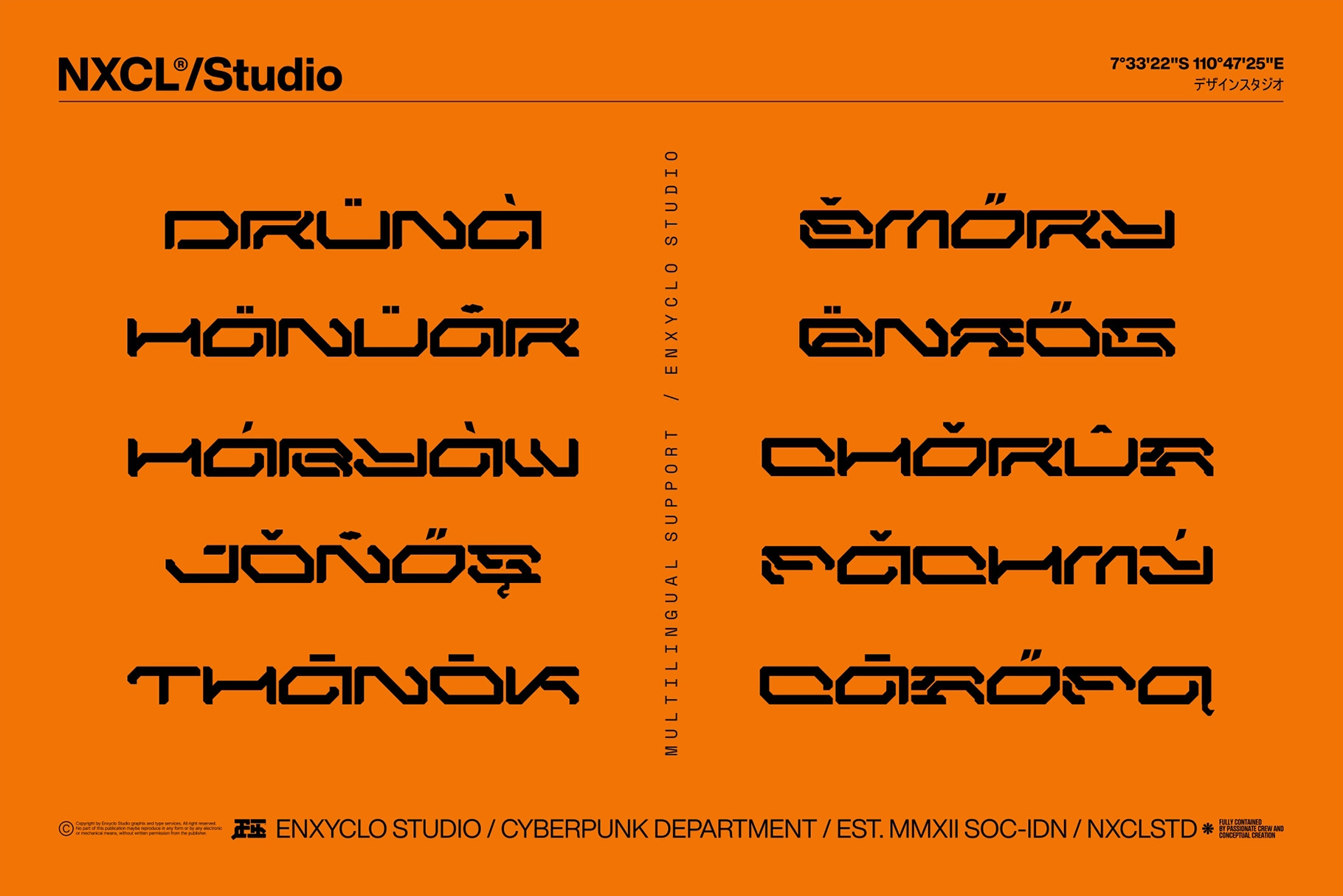 GESROB - Cyberpunk Techno Display Font